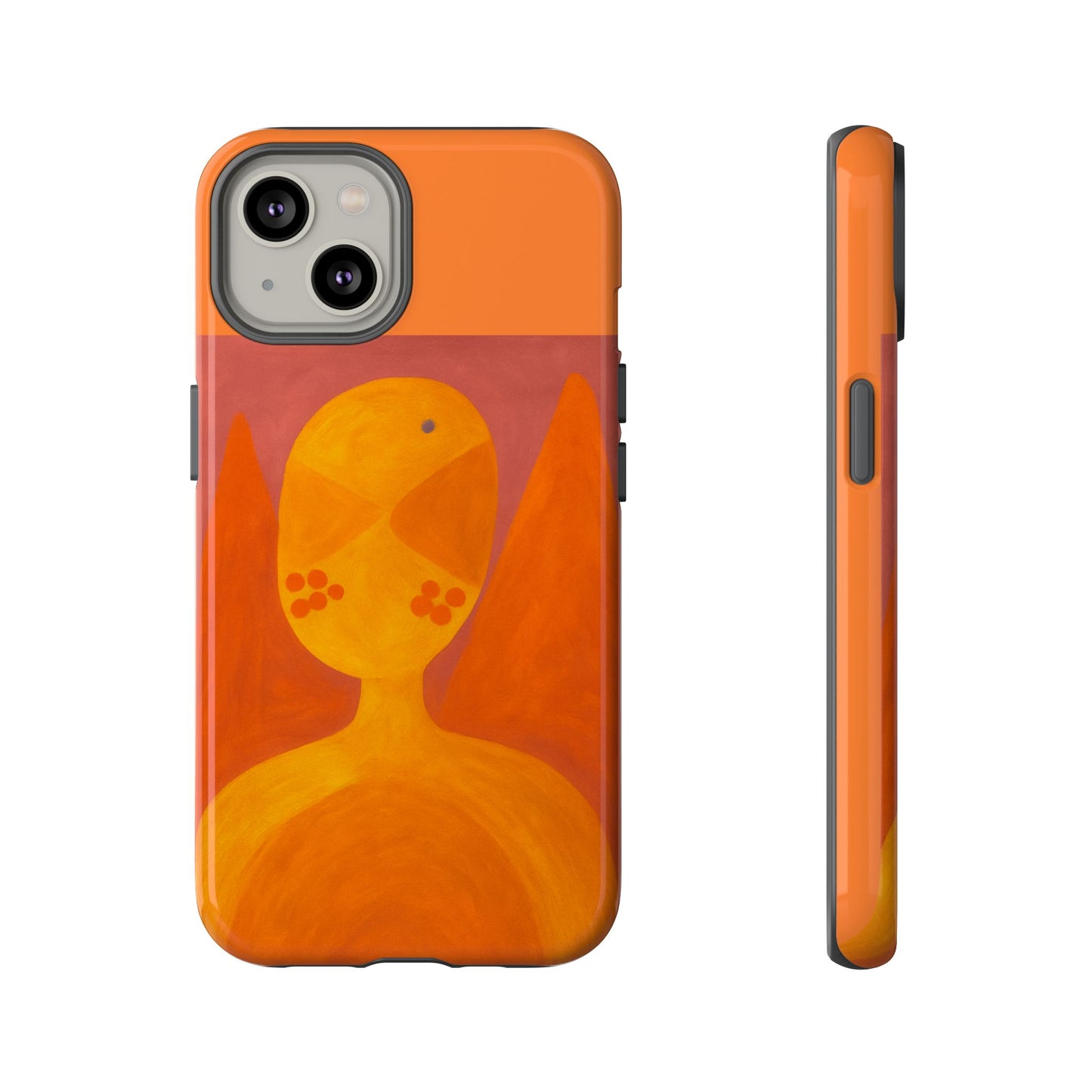 Orange Symbiote - Phone Case, Orange Abstract Design, Tough Cases for Protection, Gift for Art Lovers, Modern Decor, Unique Accessories