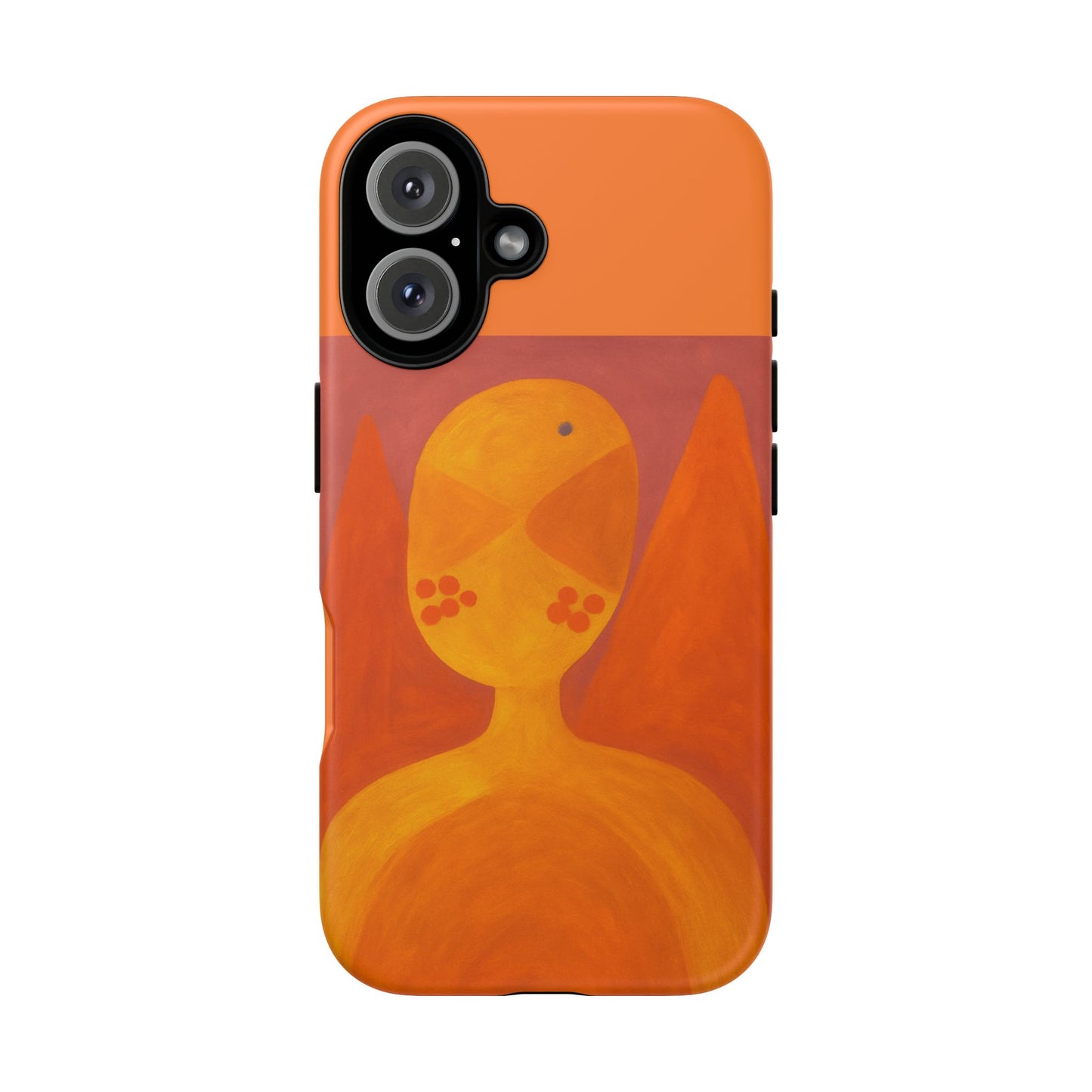Orange Symbiote - Phone Case, Orange Abstract Design, Tough Cases for Protection, Gift for Art Lovers, Modern Decor, Unique Accessories