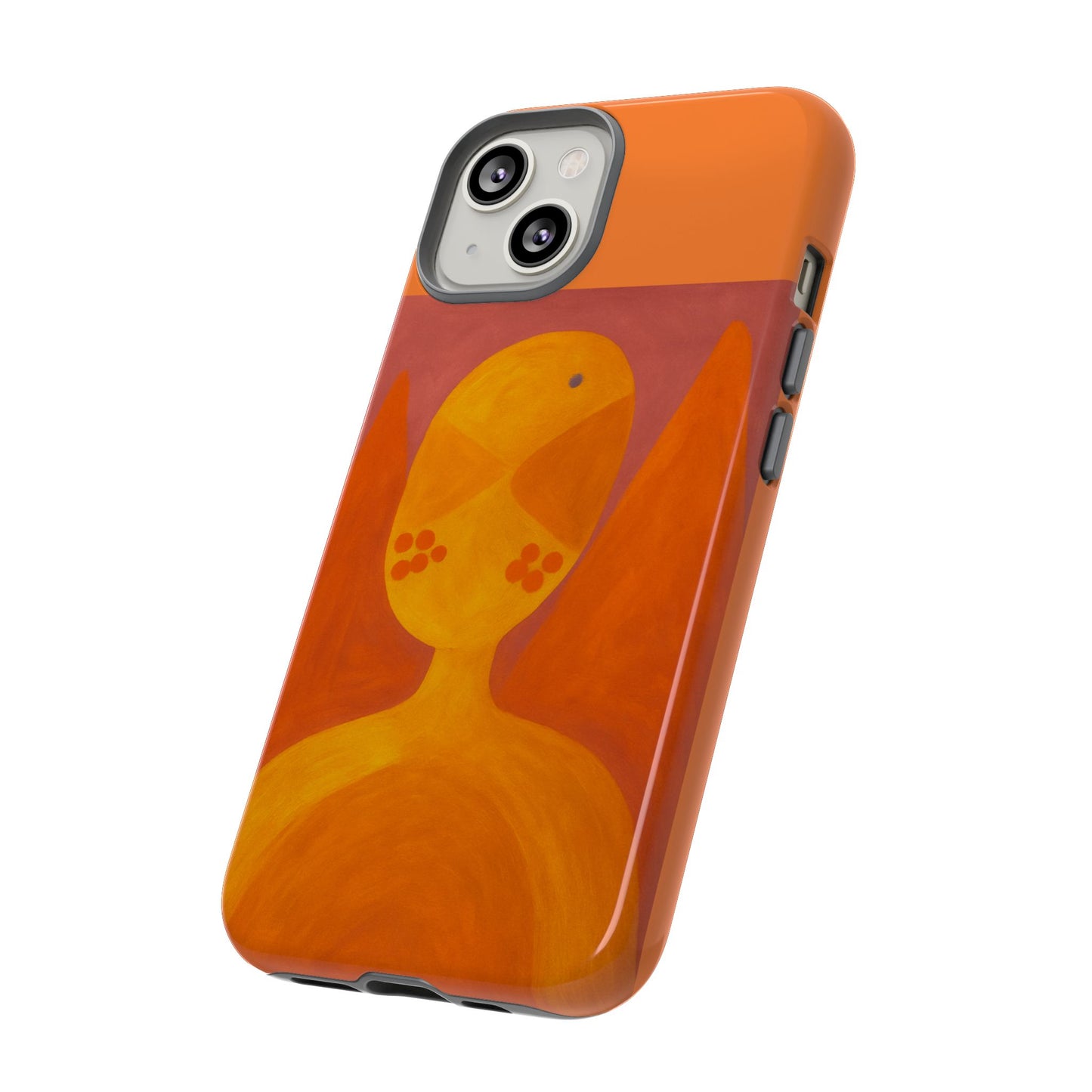 Orange Symbiote - Phone Case, Orange Abstract Design, Tough Cases for Protection, Gift for Art Lovers, Modern Decor, Unique Accessories