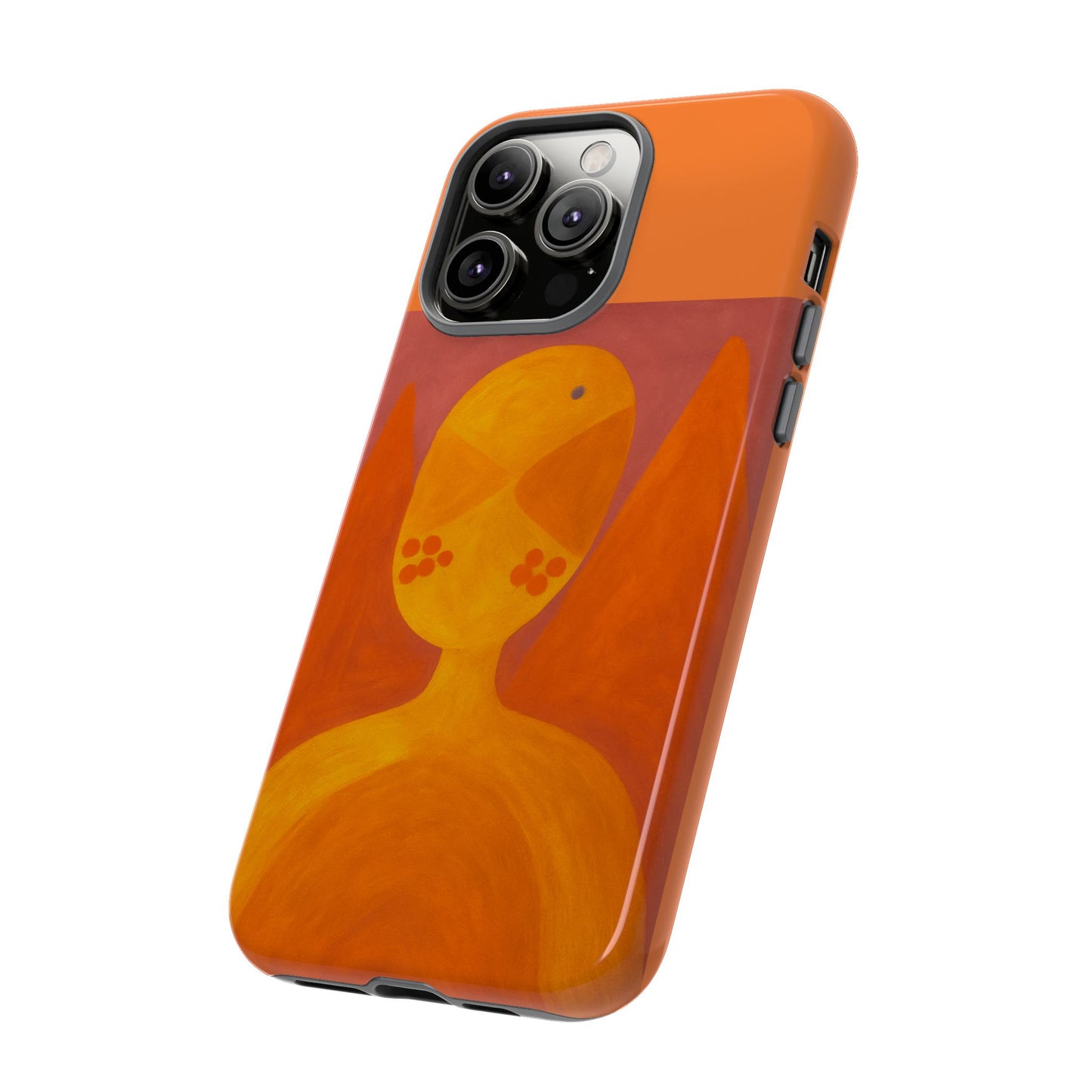 Orange Symbiote - Phone Case, Orange Abstract Design, Tough Cases for Protection, Gift for Art Lovers, Modern Decor, Unique Accessories