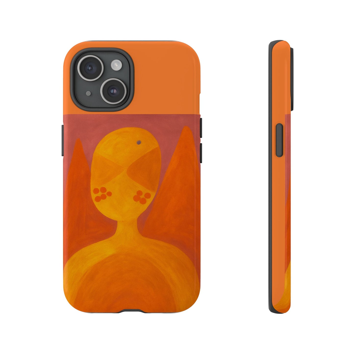 Orange Symbiote - Phone Case, Orange Abstract Design, Tough Cases for Protection, Gift for Art Lovers, Modern Decor, Unique Accessories