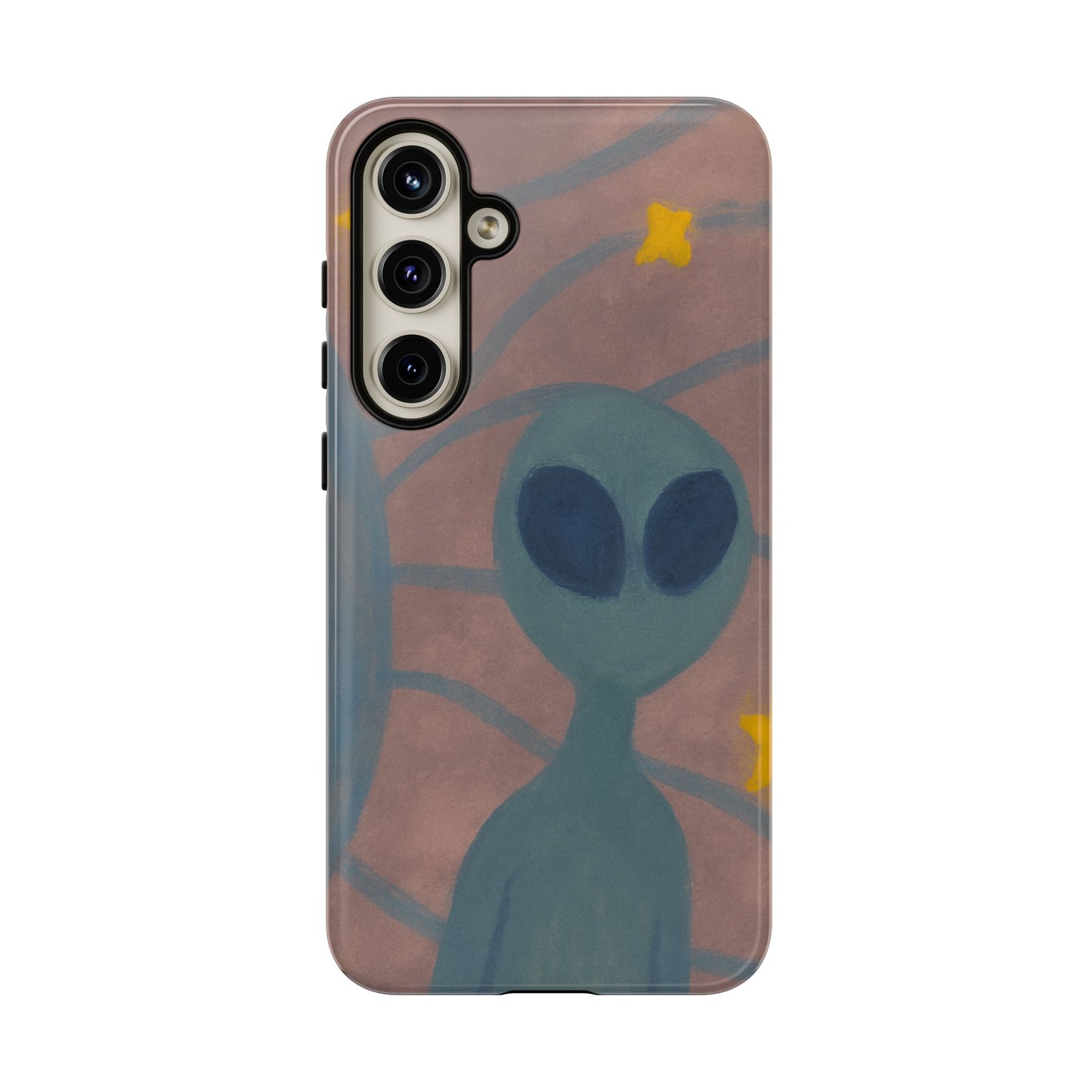 Alien-Themed Phone Case, Unique Designs for Sci-Fi Lovers, Gifts for Space Fans, Stylish Mobile Protector, Halloween Accessories, Space Art