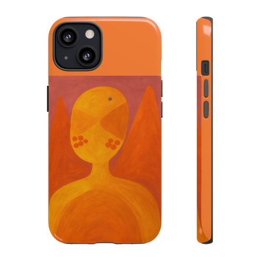 Orange Symbiote -  Phone Case, Orange Abstract Design, Tough Cases for Protection, Gift for Art Lovers, Modern Decor, Unique Accessories