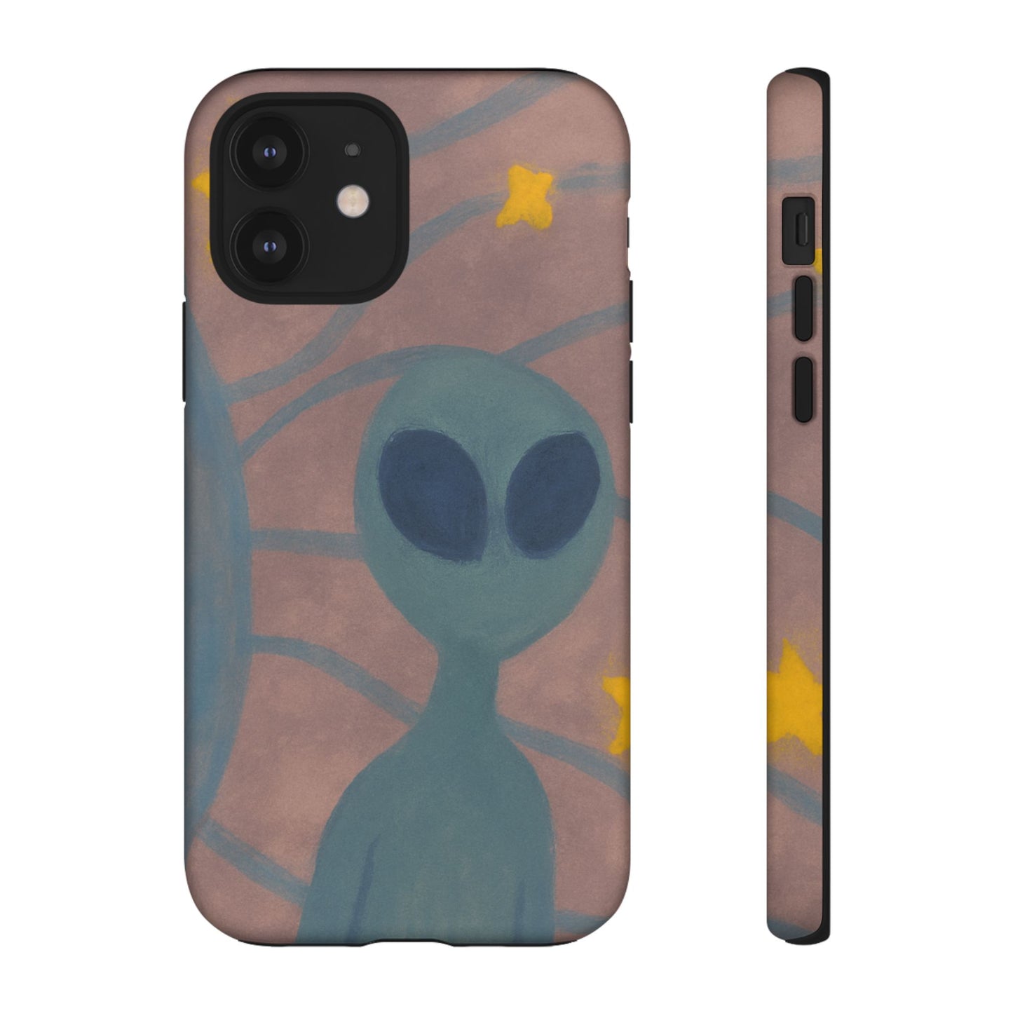 Alien-Themed Phone Case, Unique Designs for Sci-Fi Lovers, Gifts for Space Fans, Stylish Mobile Protector, Halloween Accessories, Space Art
