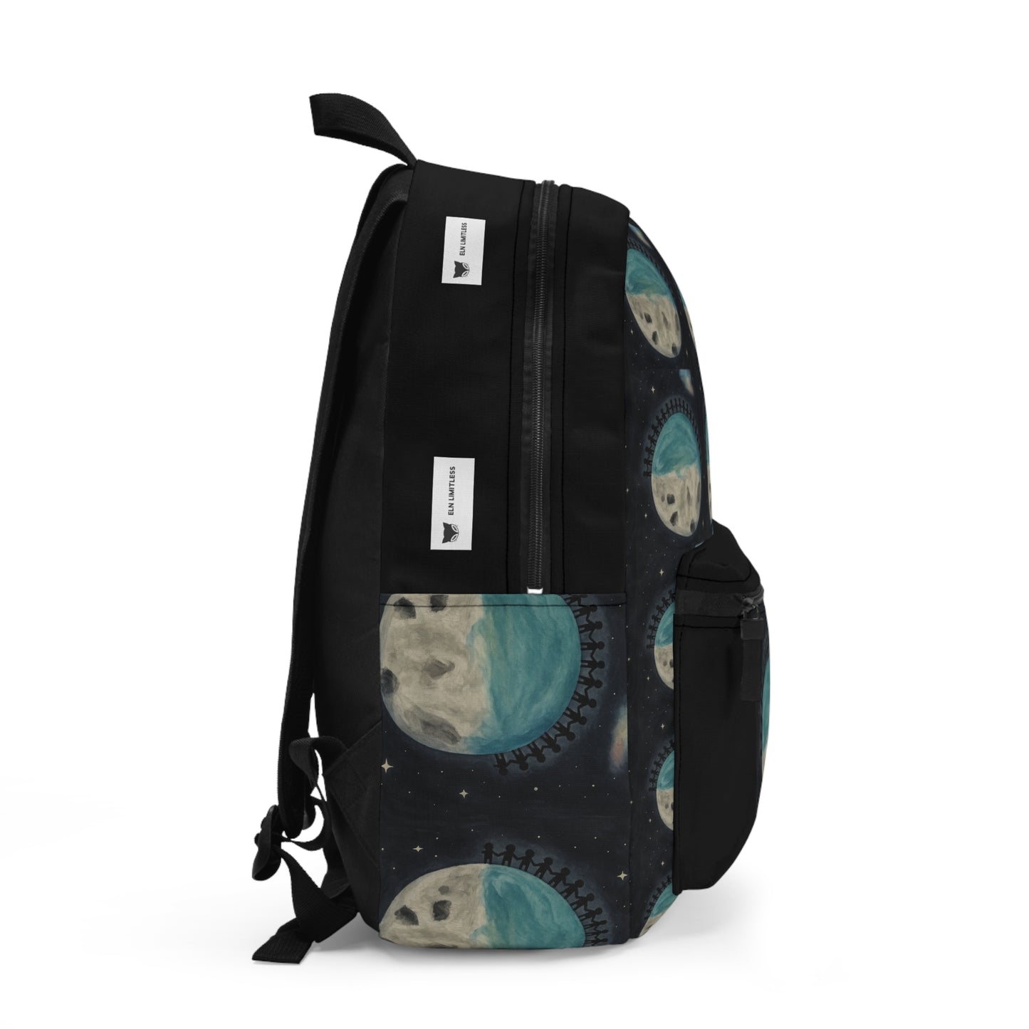 Kids Earth Art Astrology Bag, Space Lover Gift, Galaxy School Bag, Universe Theme Backpack, Unique Traveling Companion