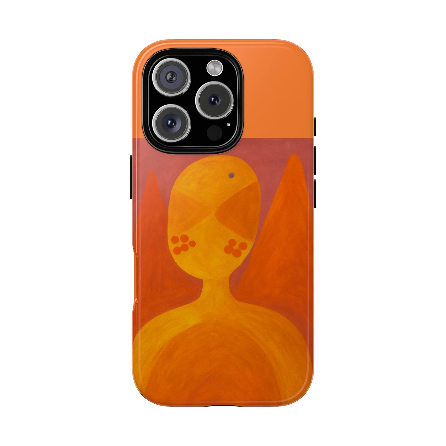 Orange Symbiote - Phone Case, Orange Abstract Design, Tough Cases for Protection, Gift for Art Lovers, Modern Decor, Unique Accessories