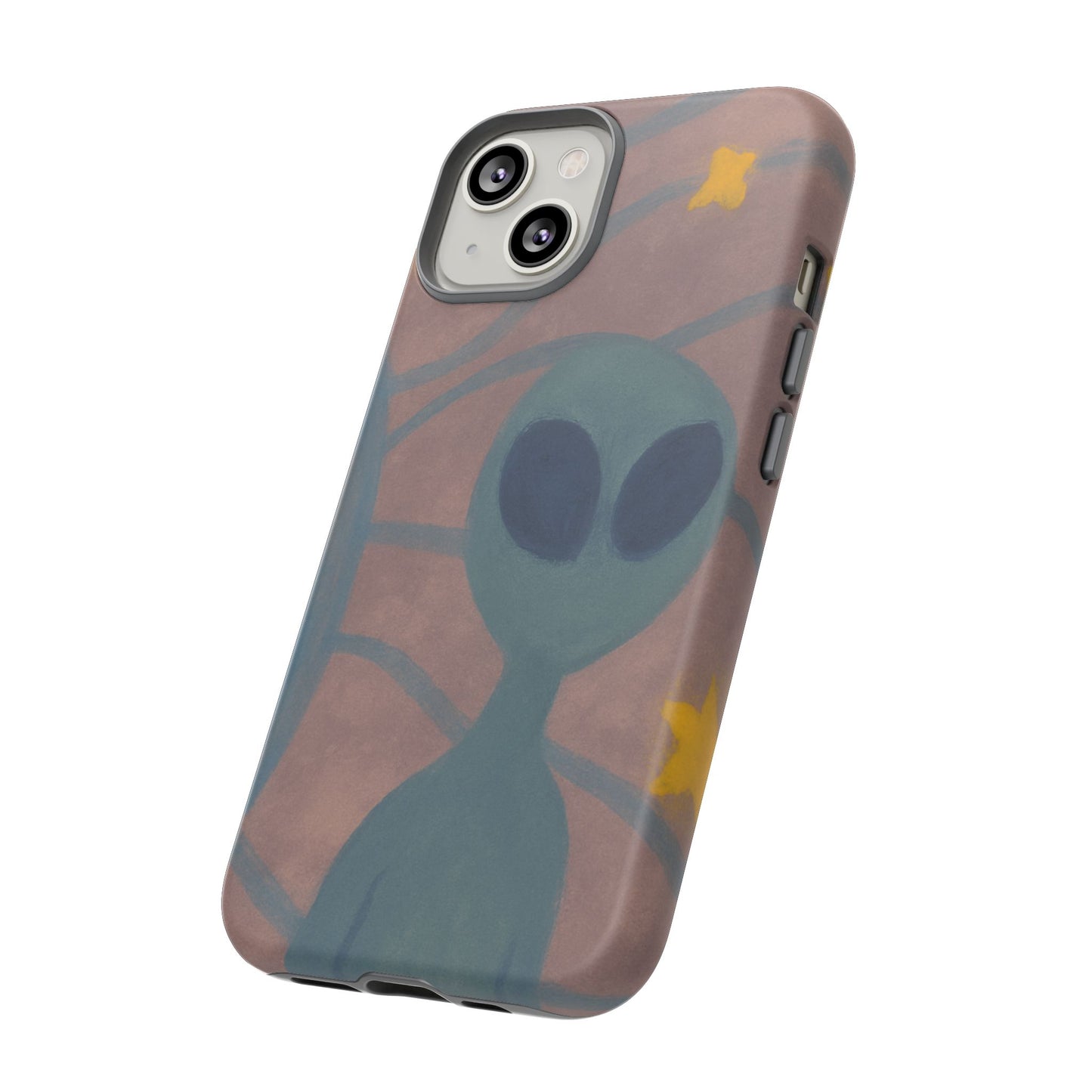 Alien-Themed Phone Case, Unique Designs for Sci-Fi Lovers, Gifts for Space Fans, Stylish Mobile Protector, Halloween Accessories, Space Art