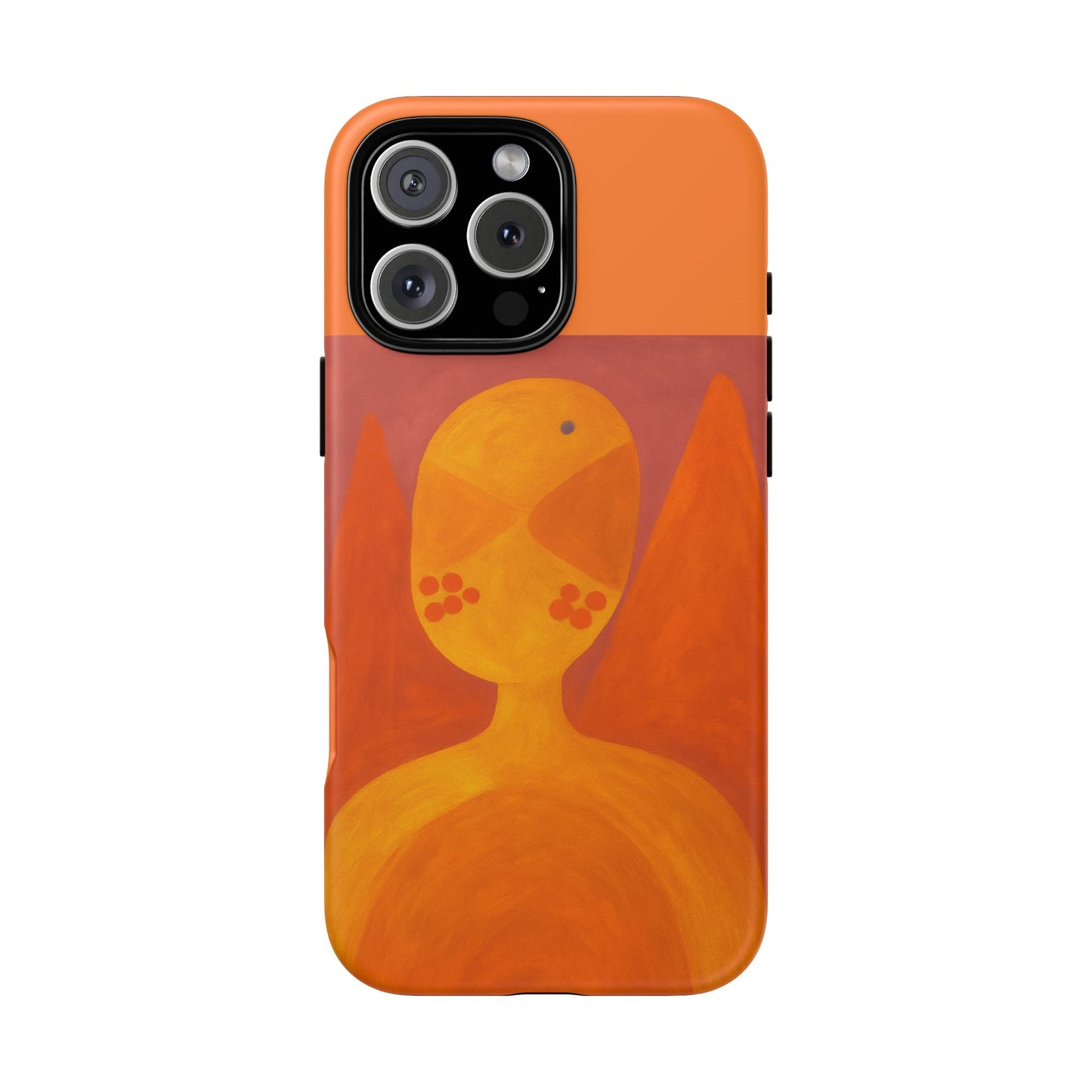 Orange Symbiote - Phone Case, Orange Abstract Design, Tough Cases for Protection, Gift for Art Lovers, Modern Decor, Unique Accessories