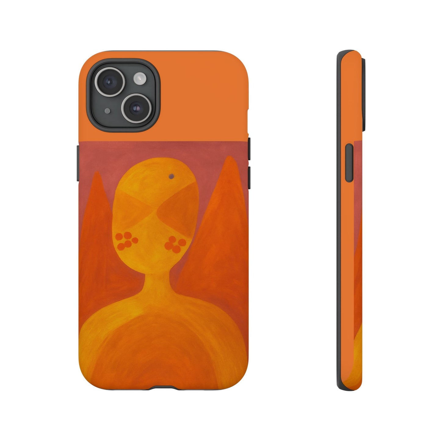 Orange Symbiote - Phone Case, Orange Abstract Design, Tough Cases for Protection, Gift for Art Lovers, Modern Decor, Unique Accessories