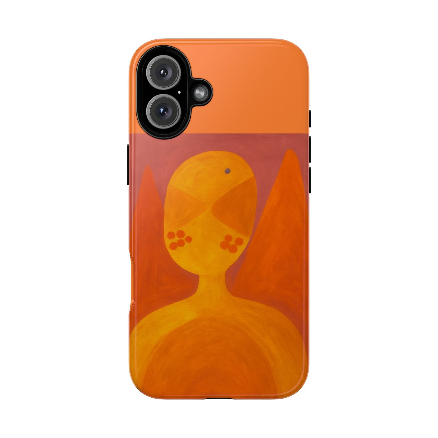 Orange Symbiote - Phone Case, Orange Abstract Design, Tough Cases for Protection, Gift for Art Lovers, Modern Decor, Unique Accessories