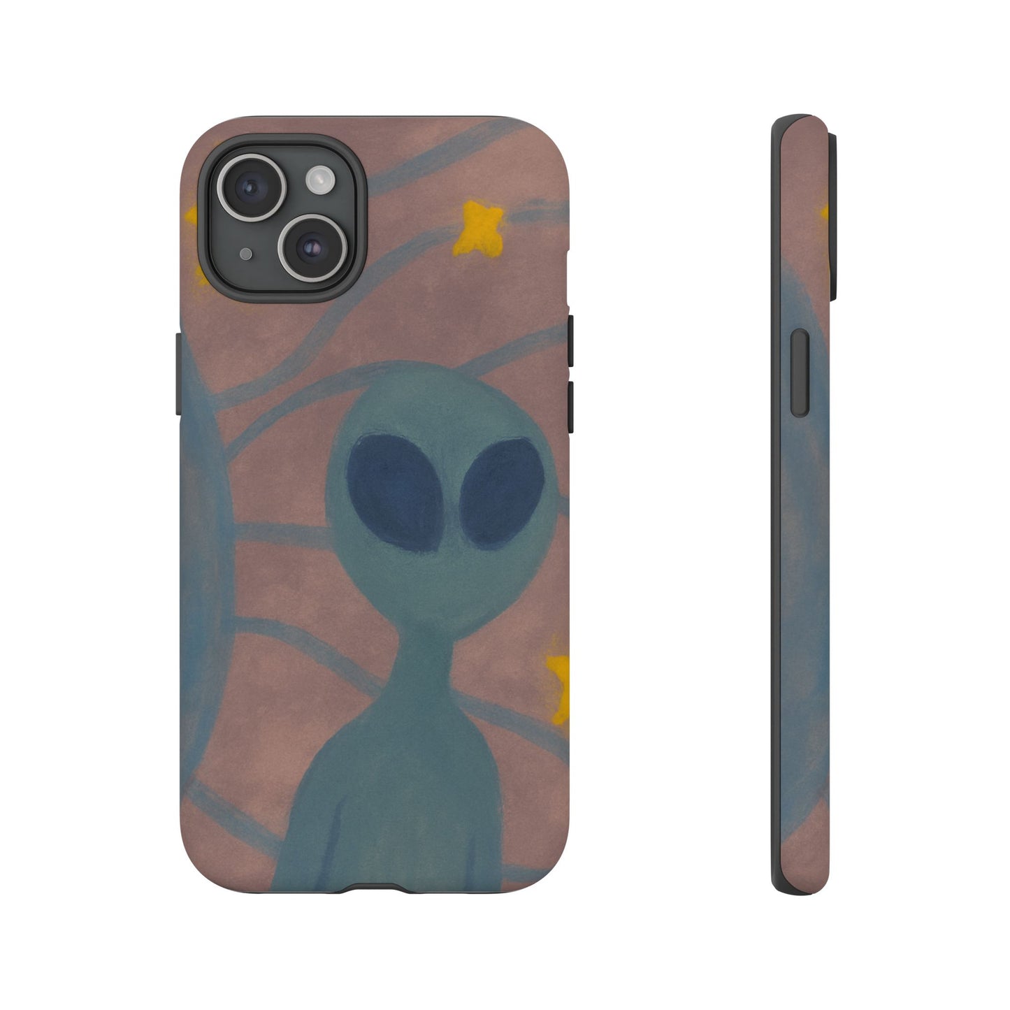 Alien-Themed Phone Case, Unique Designs for Sci-Fi Lovers, Gifts for Space Fans, Stylish Mobile Protector, Halloween Accessories, Space Art
