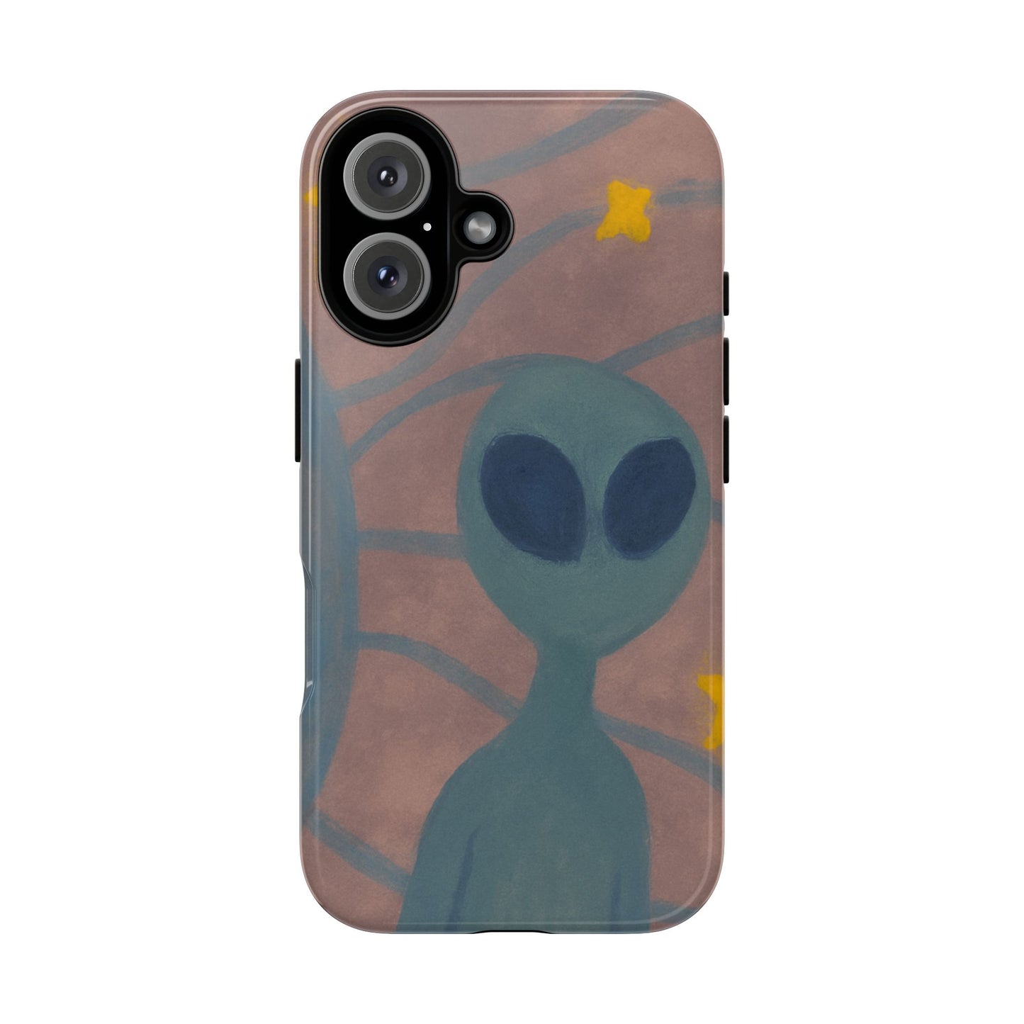 Alien-Themed Phone Case, Unique Designs for Sci-Fi Lovers, Gifts for Space Fans, Stylish Mobile Protector, Halloween Accessories, Space Art