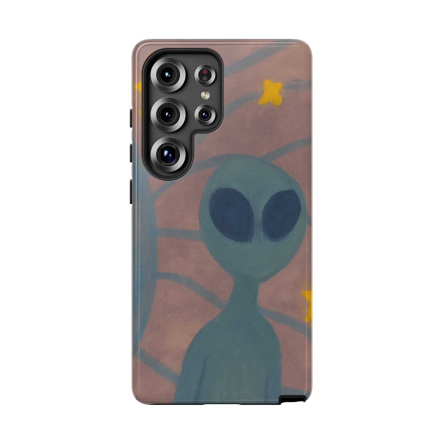 Alien-Themed Phone Case, Unique Designs for Sci-Fi Lovers, Gifts for Space Fans, Stylish Mobile Protector, Halloween Accessories, Space Art