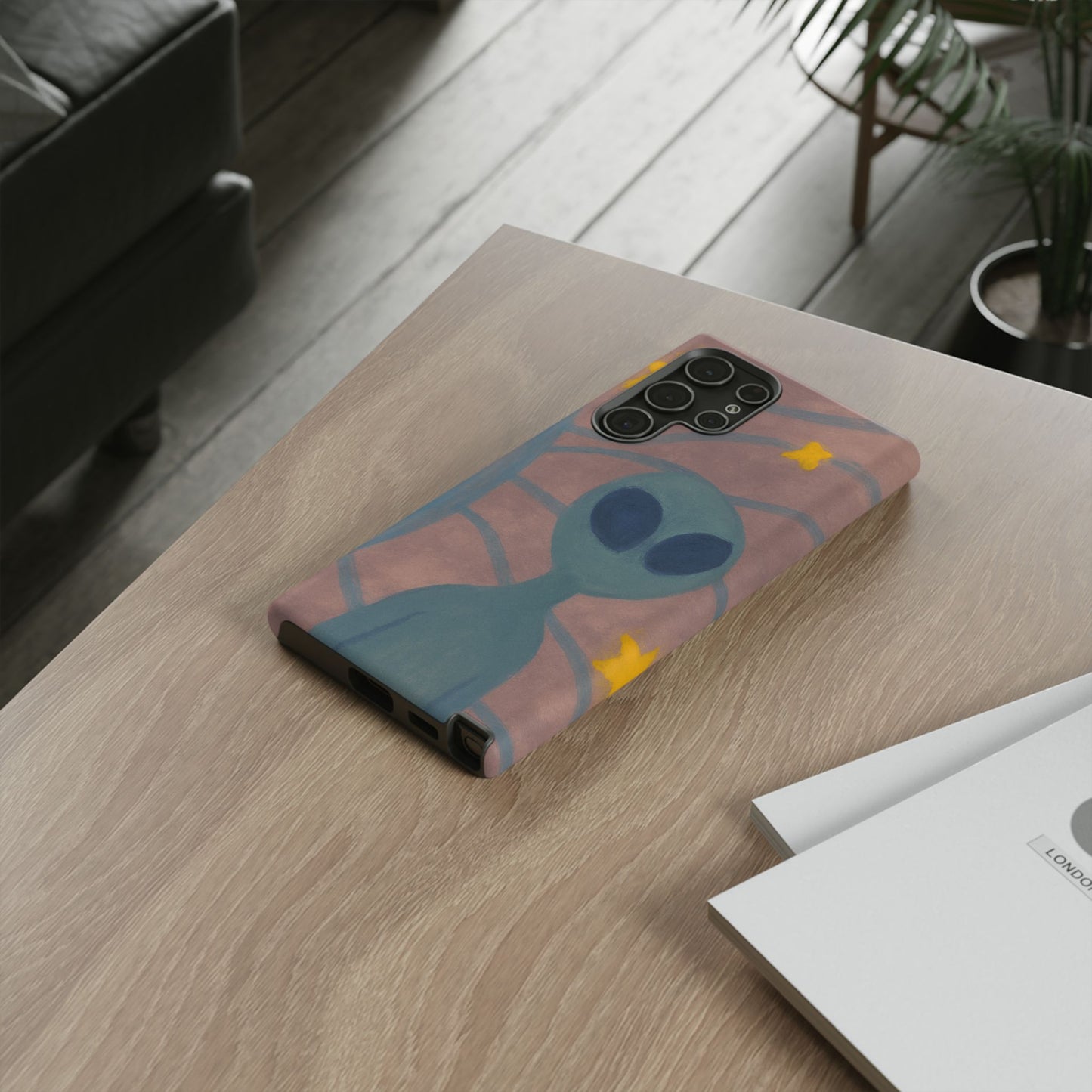 Alien-Themed Phone Case, Unique Designs for Sci-Fi Lovers, Gifts for Space Fans, Stylish Mobile Protector, Halloween Accessories, Space Art