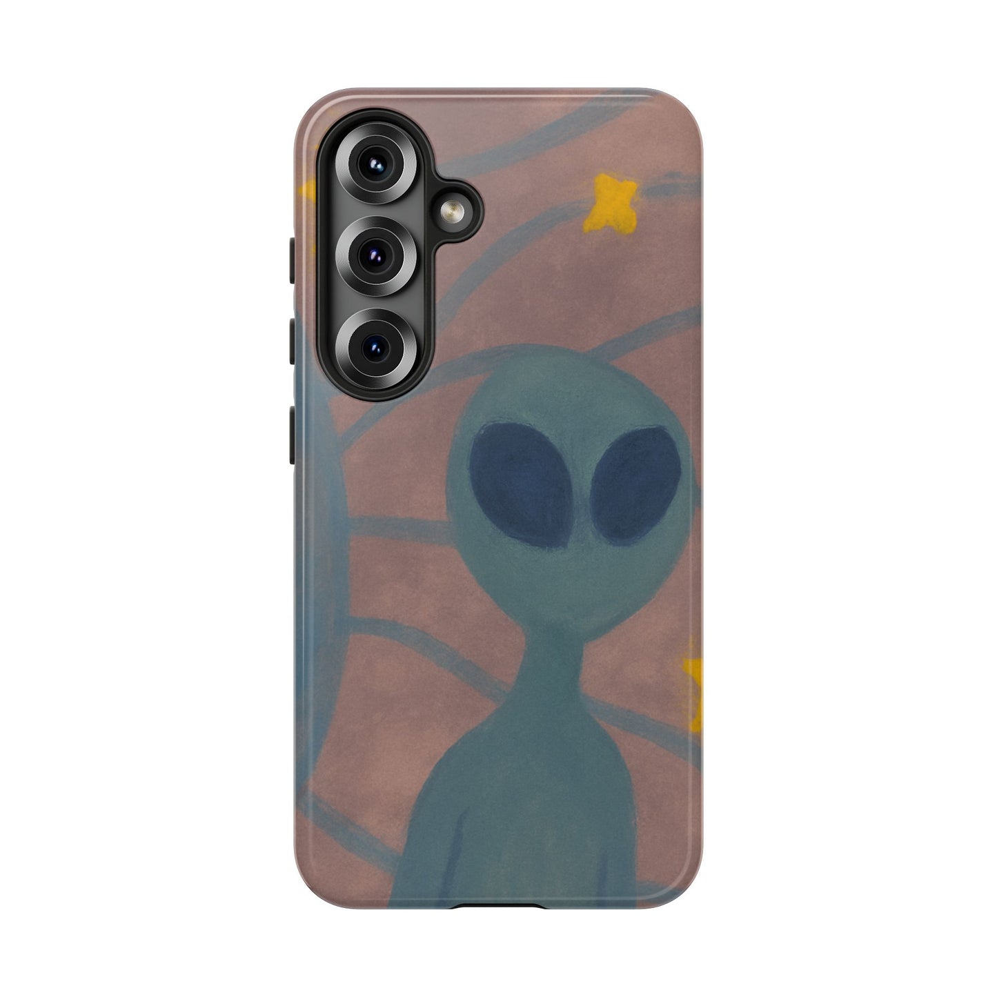 Alien-Themed Phone Case, Unique Designs for Sci-Fi Lovers, Gifts for Space Fans, Stylish Mobile Protector, Halloween Accessories, Space Art
