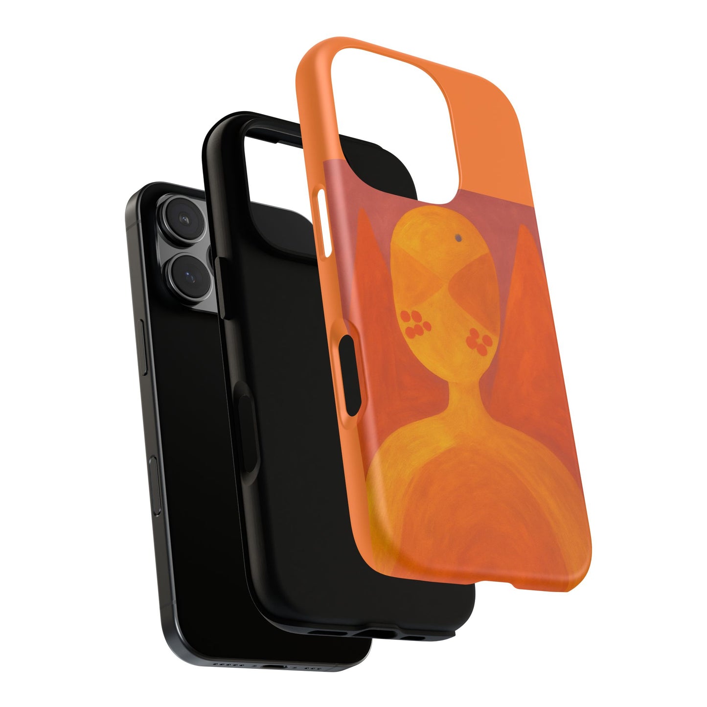 Orange Symbiote - Phone Case, Orange Abstract Design, Tough Cases for Protection, Gift for Art Lovers, Modern Decor, Unique Accessories