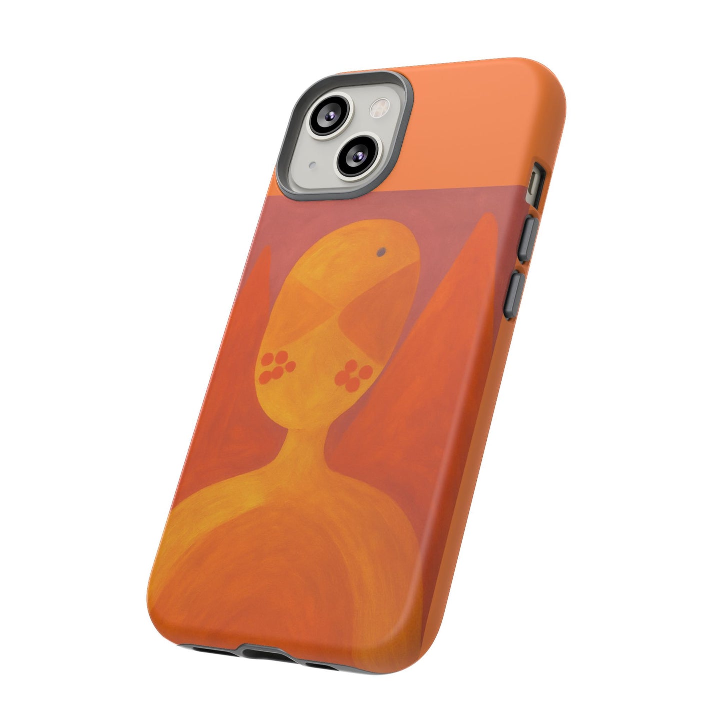 Orange Symbiote - Phone Case, Orange Abstract Design, Tough Cases for Protection, Gift for Art Lovers, Modern Decor, Unique Accessories