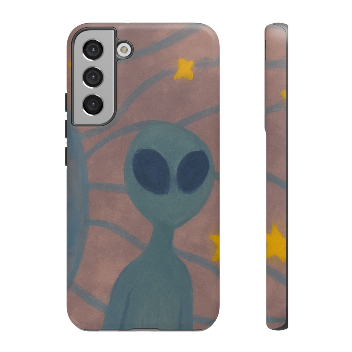 Alien-Themed Phone Case, Unique Designs for Sci-Fi Lovers, Gifts for Space Fans, Stylish Mobile Protector, Halloween Accessories, Space Art