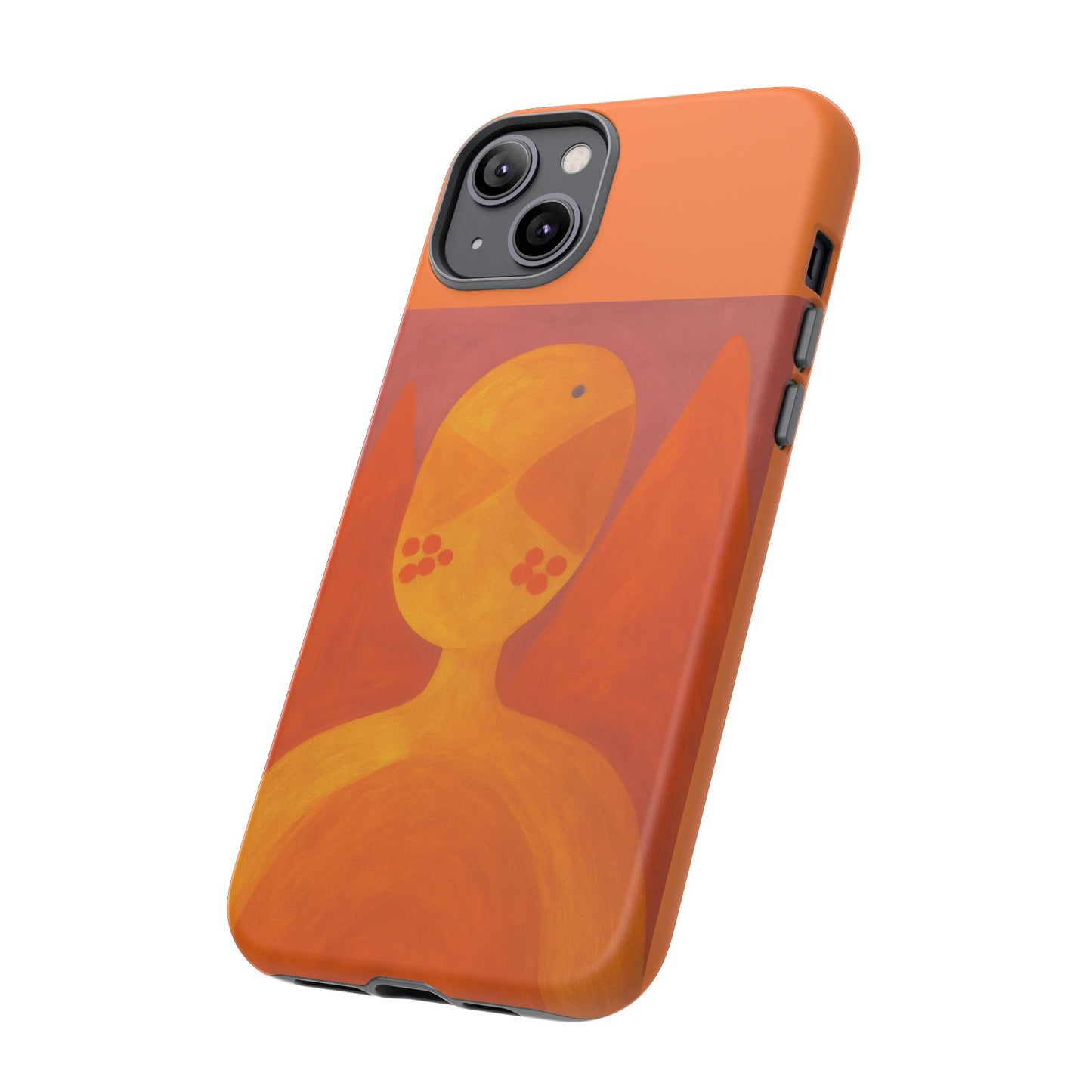 Orange Symbiote - Phone Case, Orange Abstract Design, Tough Cases for Protection, Gift for Art Lovers, Modern Decor, Unique Accessories