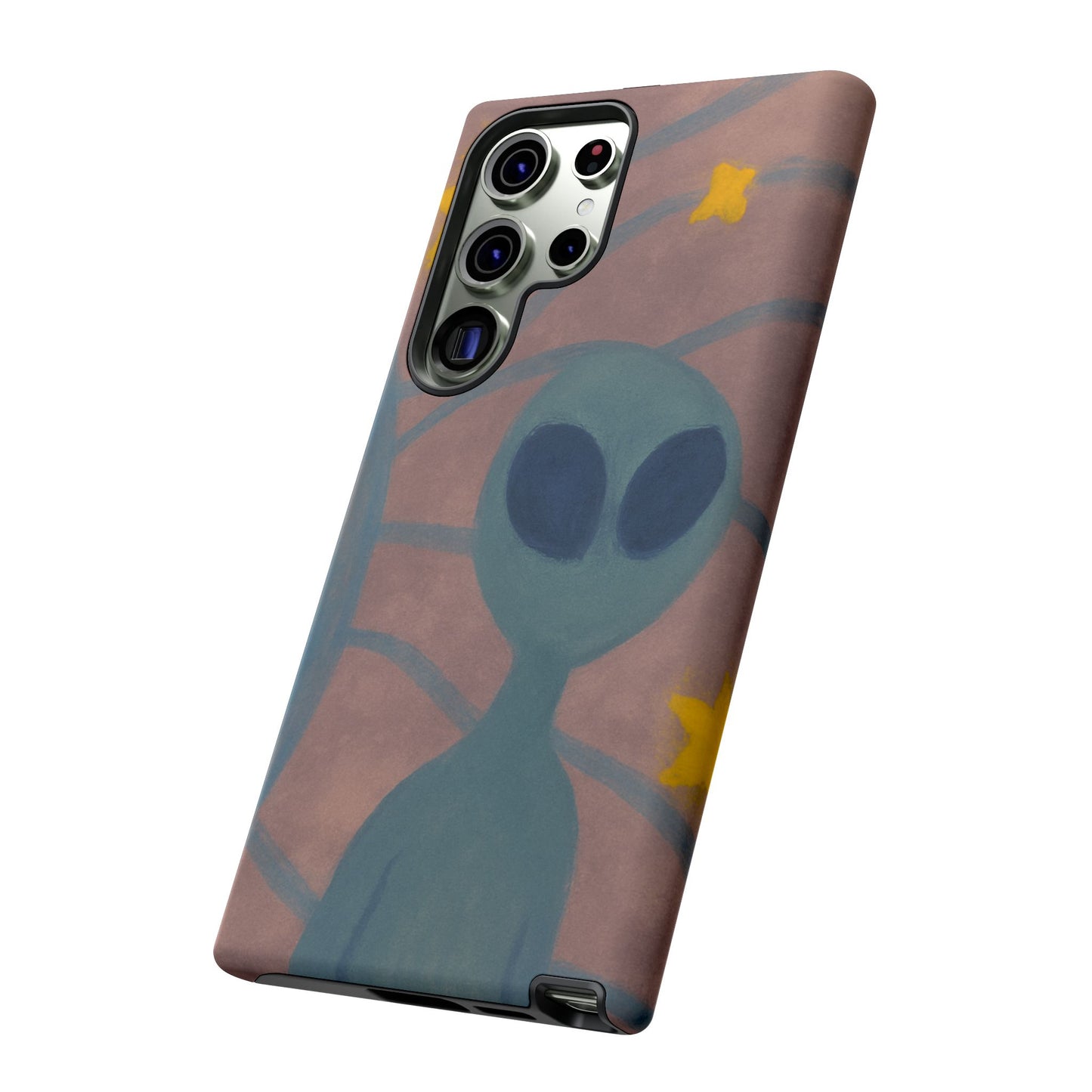 Alien-Themed Phone Case, Unique Designs for Sci-Fi Lovers, Gifts for Space Fans, Stylish Mobile Protector, Halloween Accessories, Space Art