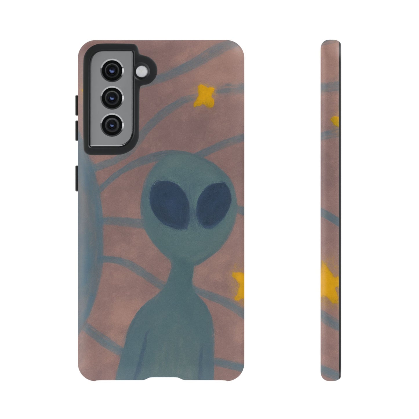 Alien-Themed Phone Case, Unique Designs for Sci-Fi Lovers, Gifts for Space Fans, Stylish Mobile Protector, Halloween Accessories, Space Art