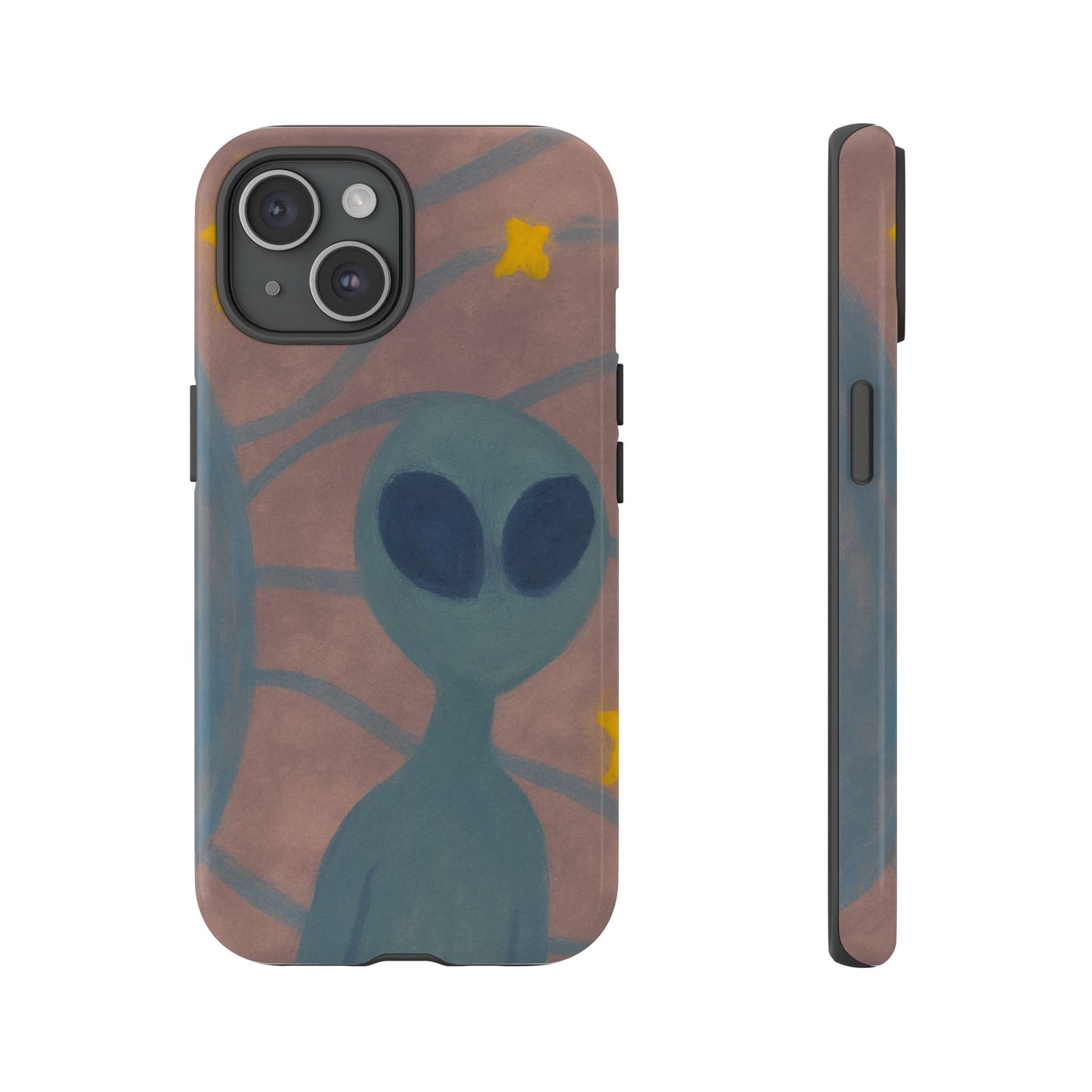 Alien-Themed Phone Case, Unique Designs for Sci-Fi Lovers, Gifts for Space Fans, Stylish Mobile Protector, Halloween Accessories, Space Art
