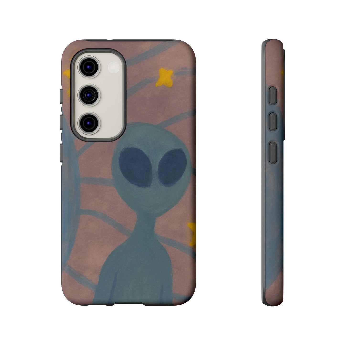 Alien-Themed Phone Case, Unique Designs for Sci-Fi Lovers, Gifts for Space Fans, Stylish Mobile Protector, Halloween Accessories, Space Art