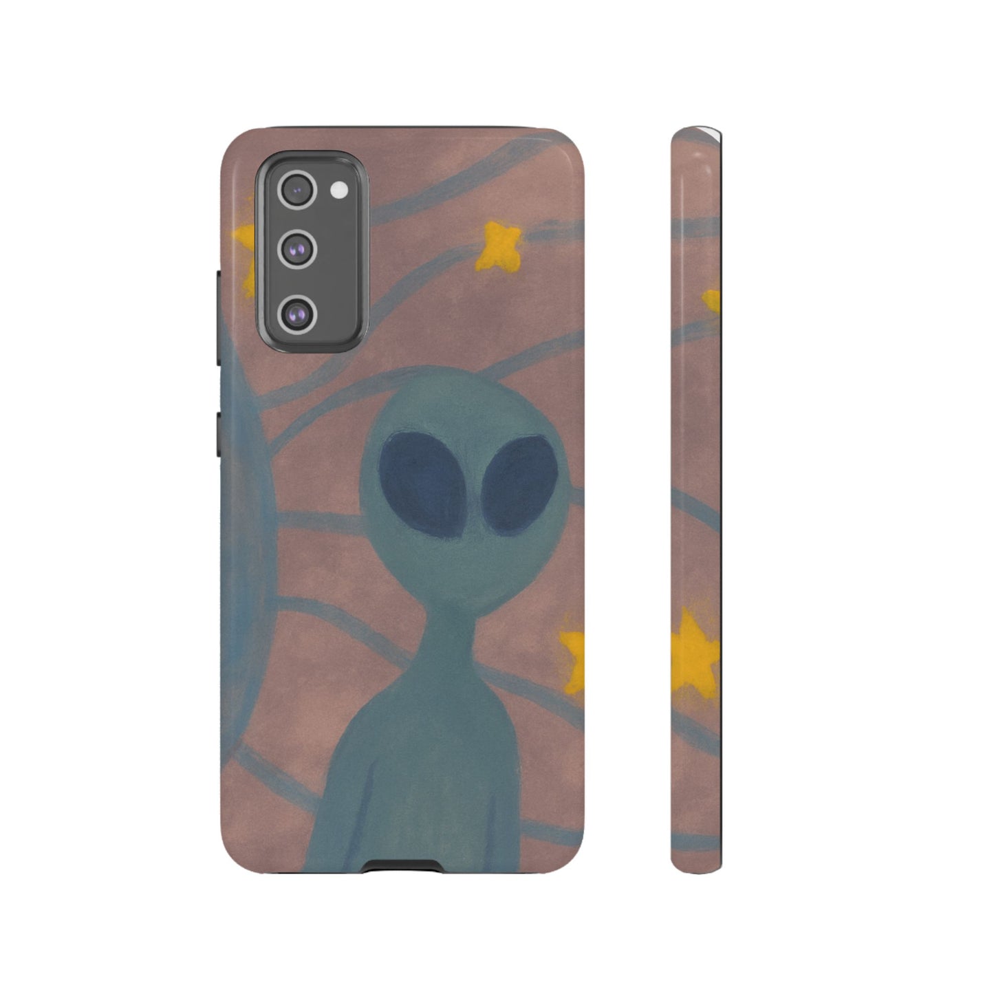 Alien-Themed Phone Case, Unique Designs for Sci-Fi Lovers, Gifts for Space Fans, Stylish Mobile Protector, Halloween Accessories, Space Art
