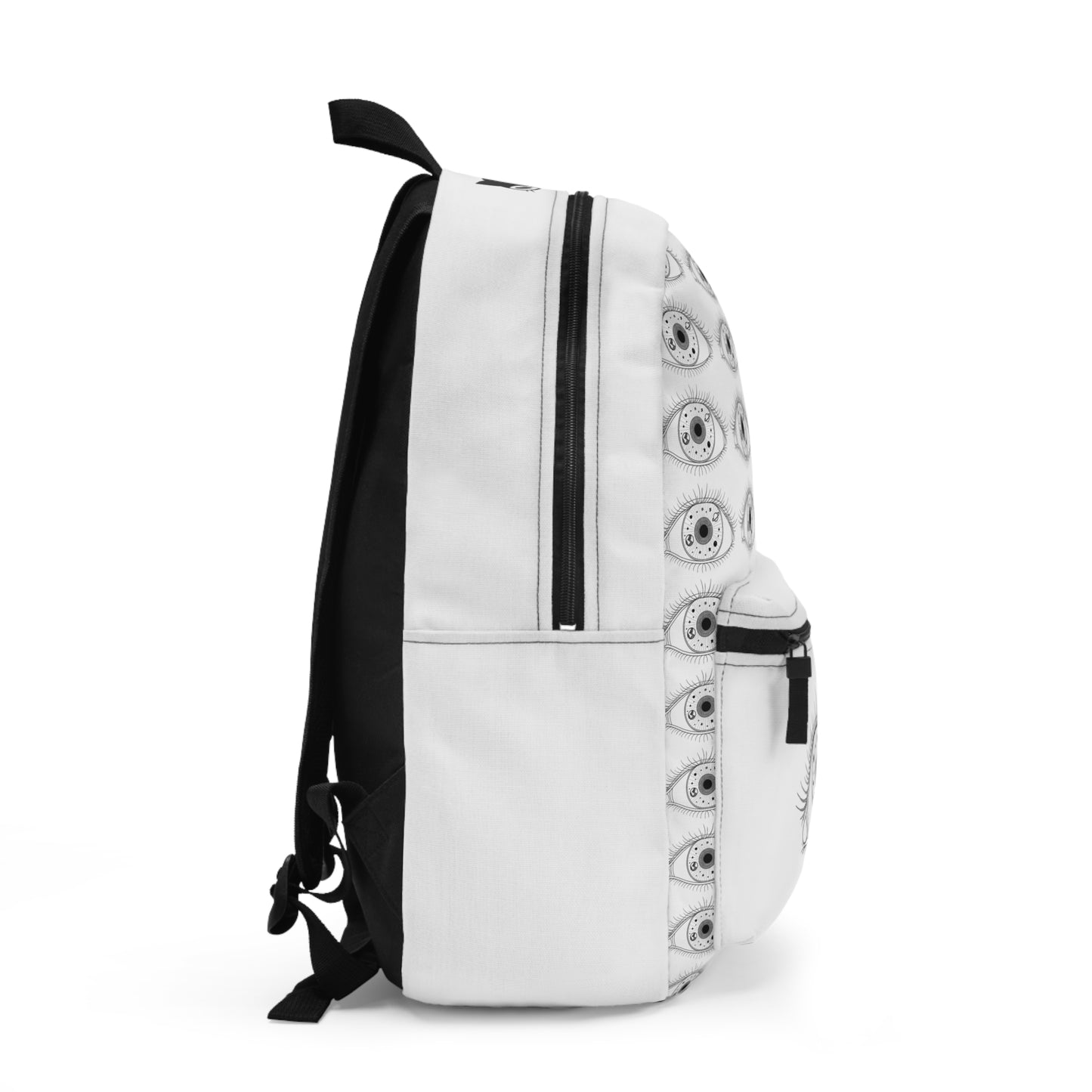Unique Eye-Pattern Backpack, Trendy School Bag, Casual Daily Backpack, Gift for Art Lovers, Unisex Eye Design Backpack