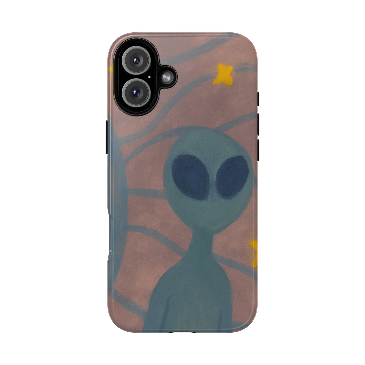 Alien-Themed Phone Case, Unique Designs for Sci-Fi Lovers, Gifts for Space Fans, Stylish Mobile Protector, Halloween Accessories, Space Art