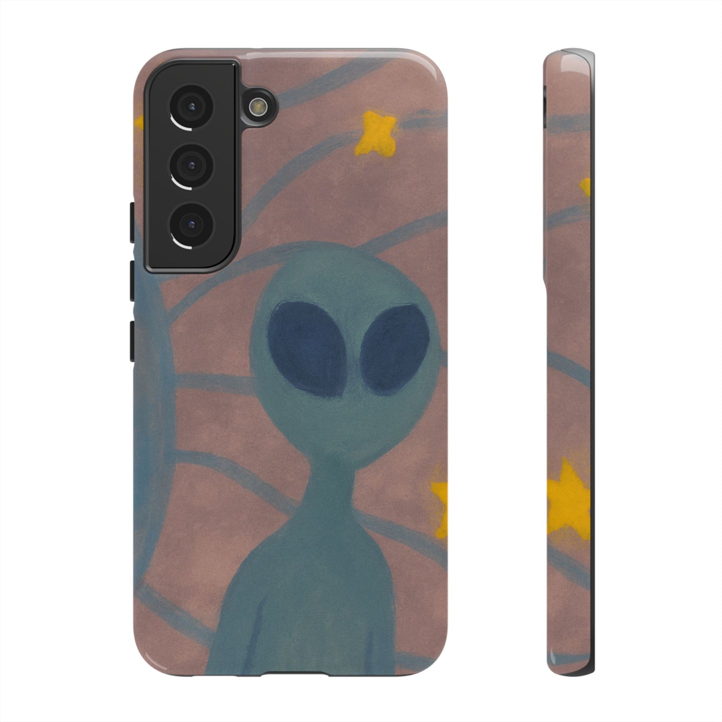 Alien-Themed Phone Case, Unique Designs for Sci-Fi Lovers, Gifts for Space Fans, Stylish Mobile Protector, Halloween Accessories, Space Art