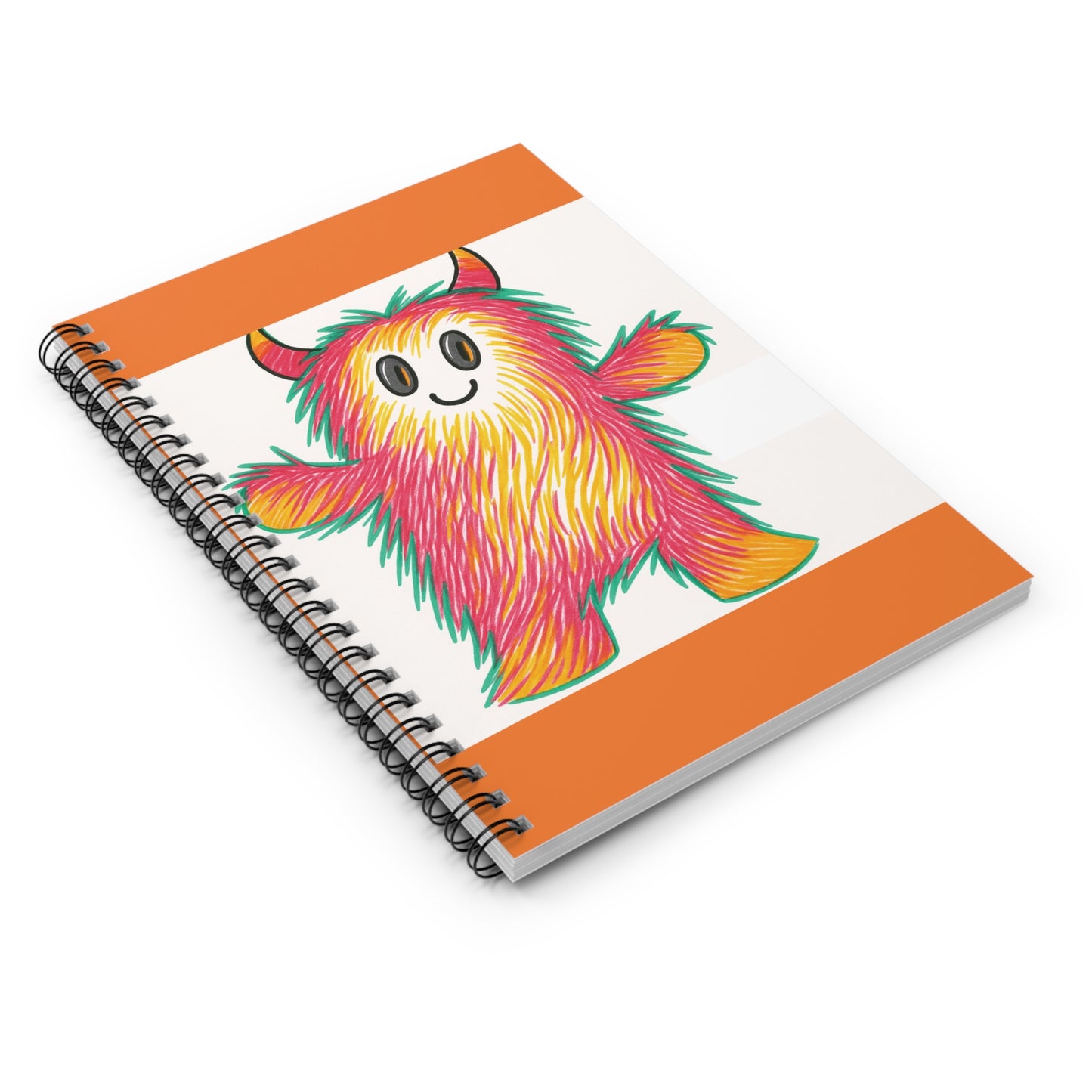 Whimsical Monster Spiral Notebook - Cute Art for Kids, School Supplies, Journaling, Gifts, Colorful Sketchbook