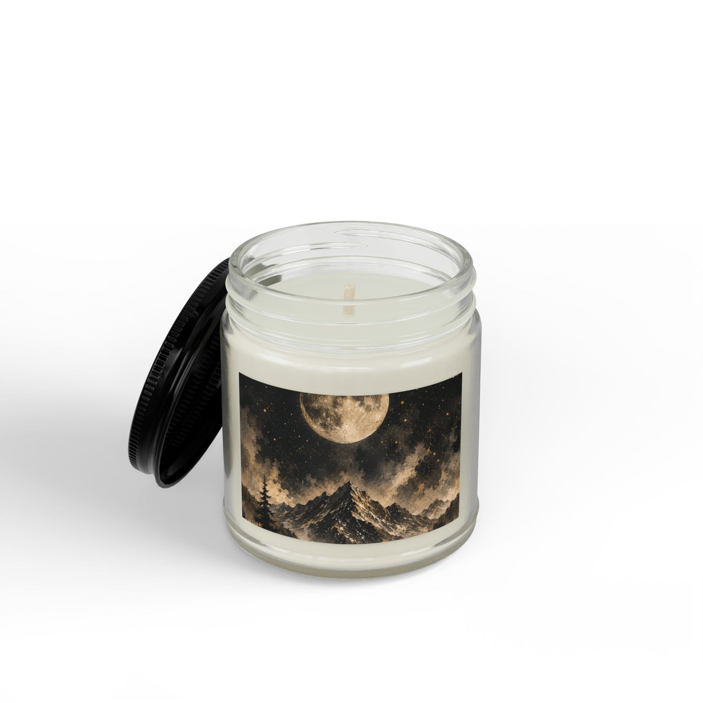 Moonlit Forest Soy Candle — Scented Amber Jar (4oz & 9oz)