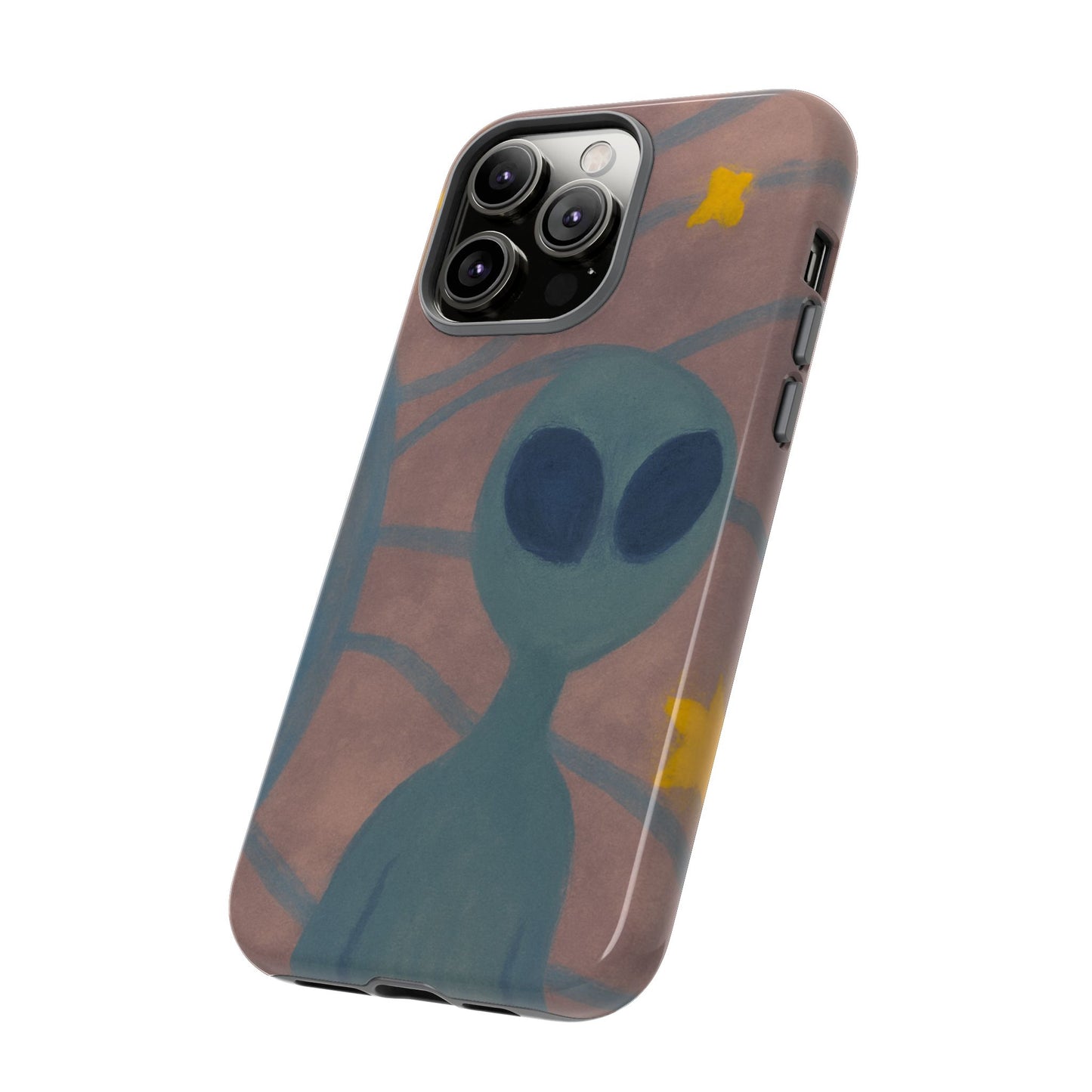 Alien-Themed Phone Case, Unique Designs for Sci-Fi Lovers, Gifts for Space Fans, Stylish Mobile Protector, Halloween Accessories, Space Art