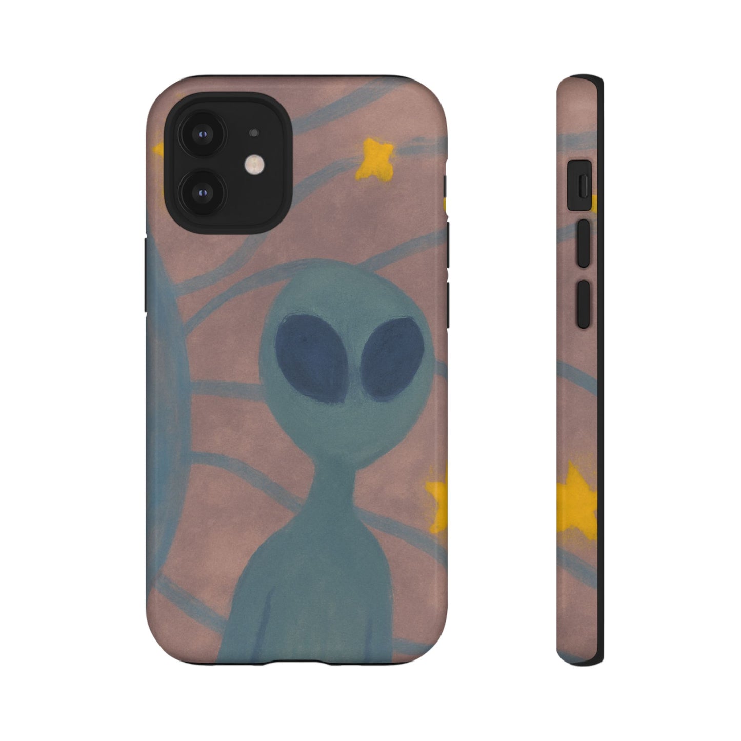 Alien-Themed Phone Case, Unique Designs for Sci-Fi Lovers, Gifts for Space Fans, Stylish Mobile Protector, Halloween Accessories, Space Art