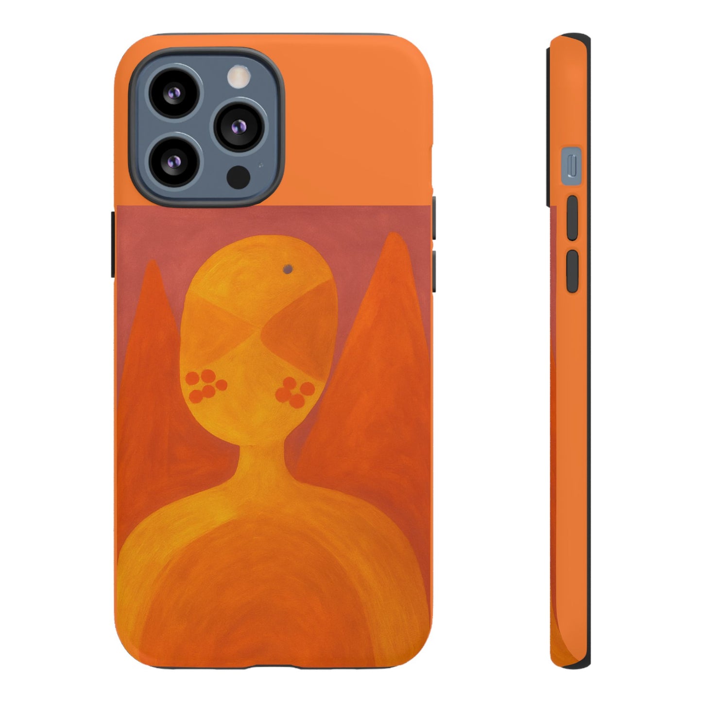 Orange Symbiote - Phone Case, Orange Abstract Design, Tough Cases for Protection, Gift for Art Lovers, Modern Decor, Unique Accessories