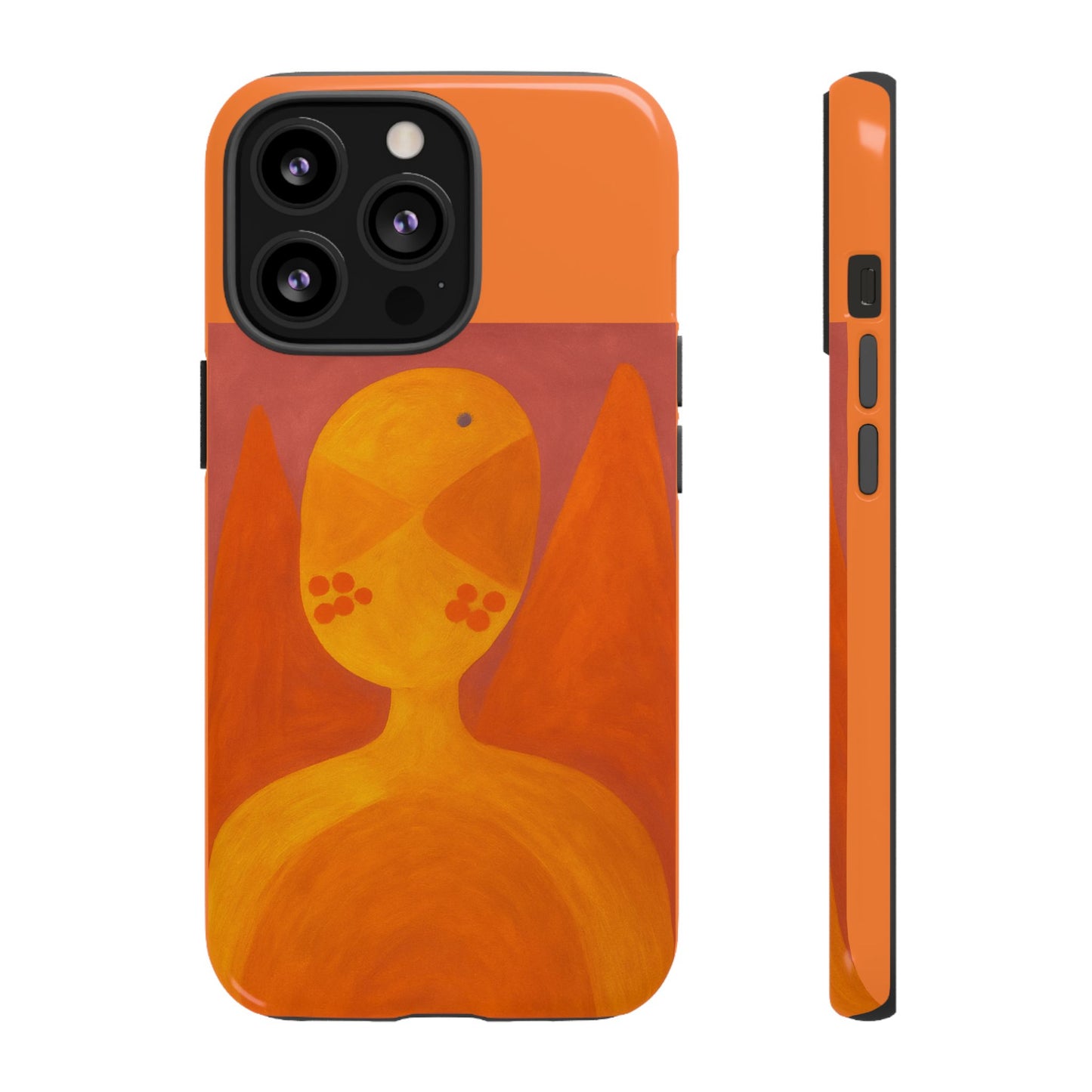 Orange Symbiote - Phone Case, Orange Abstract Design, Tough Cases for Protection, Gift for Art Lovers, Modern Decor, Unique Accessories