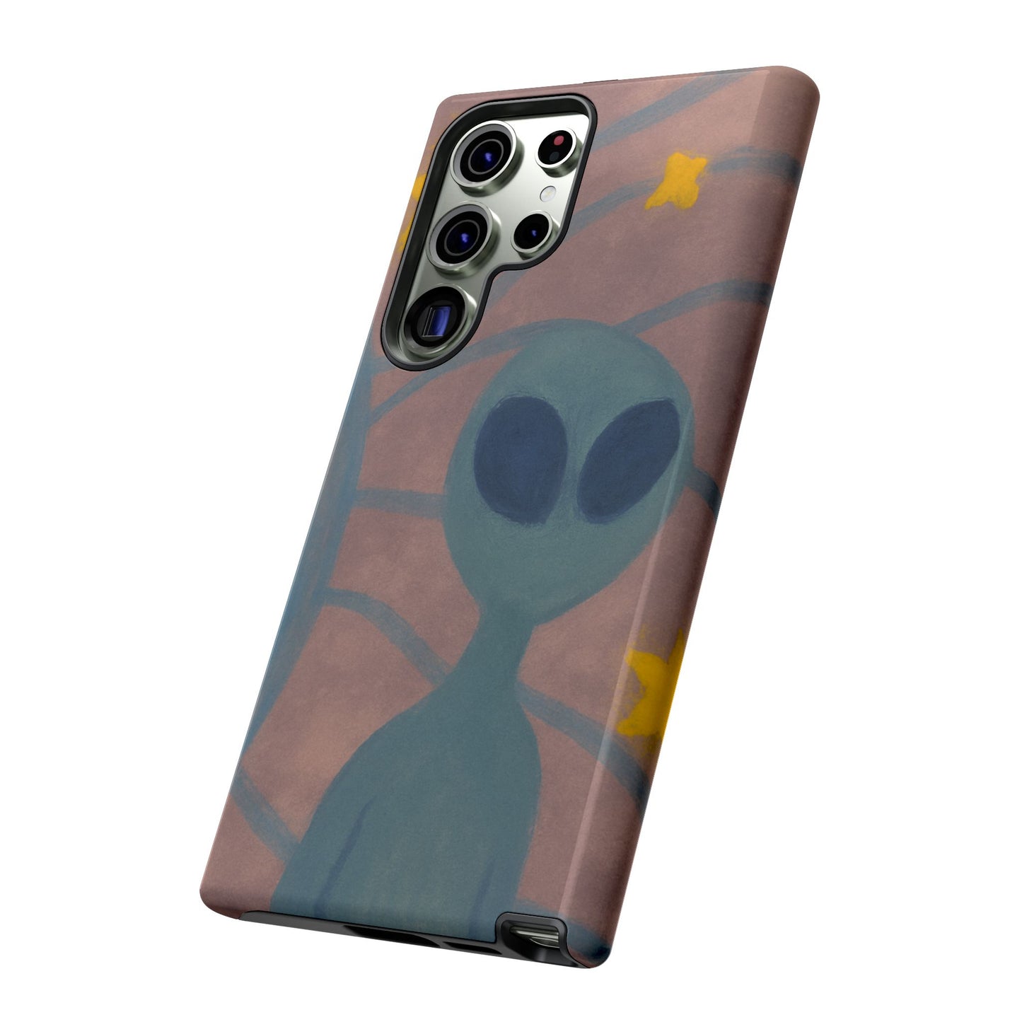 Alien-Themed Phone Case, Unique Designs for Sci-Fi Lovers, Gifts for Space Fans, Stylish Mobile Protector, Halloween Accessories, Space Art