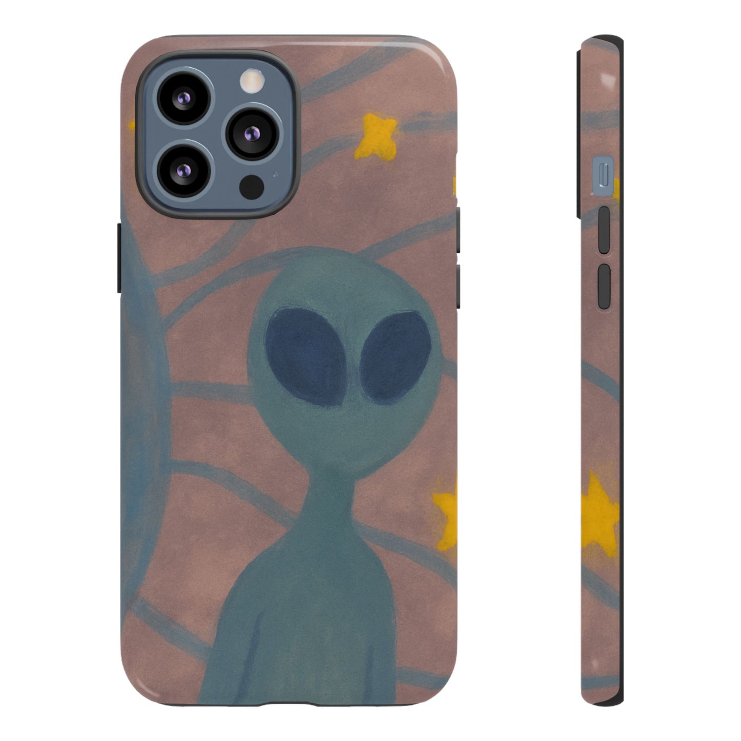 Alien-Themed Phone Case, Unique Designs for Sci-Fi Lovers, Gifts for Space Fans, Stylish Mobile Protector, Halloween Accessories, Space Art