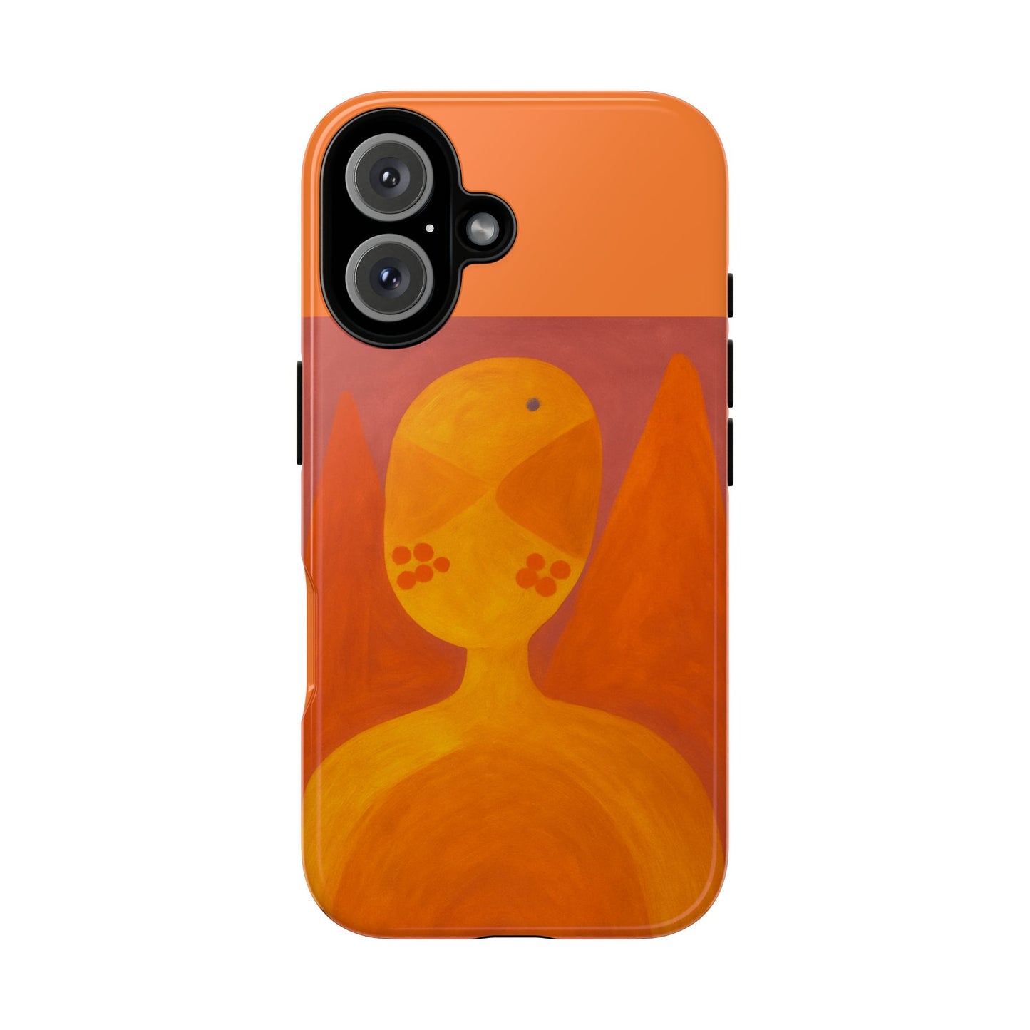 Orange Symbiote - Phone Case, Orange Abstract Design, Tough Cases for Protection, Gift for Art Lovers, Modern Decor, Unique Accessories