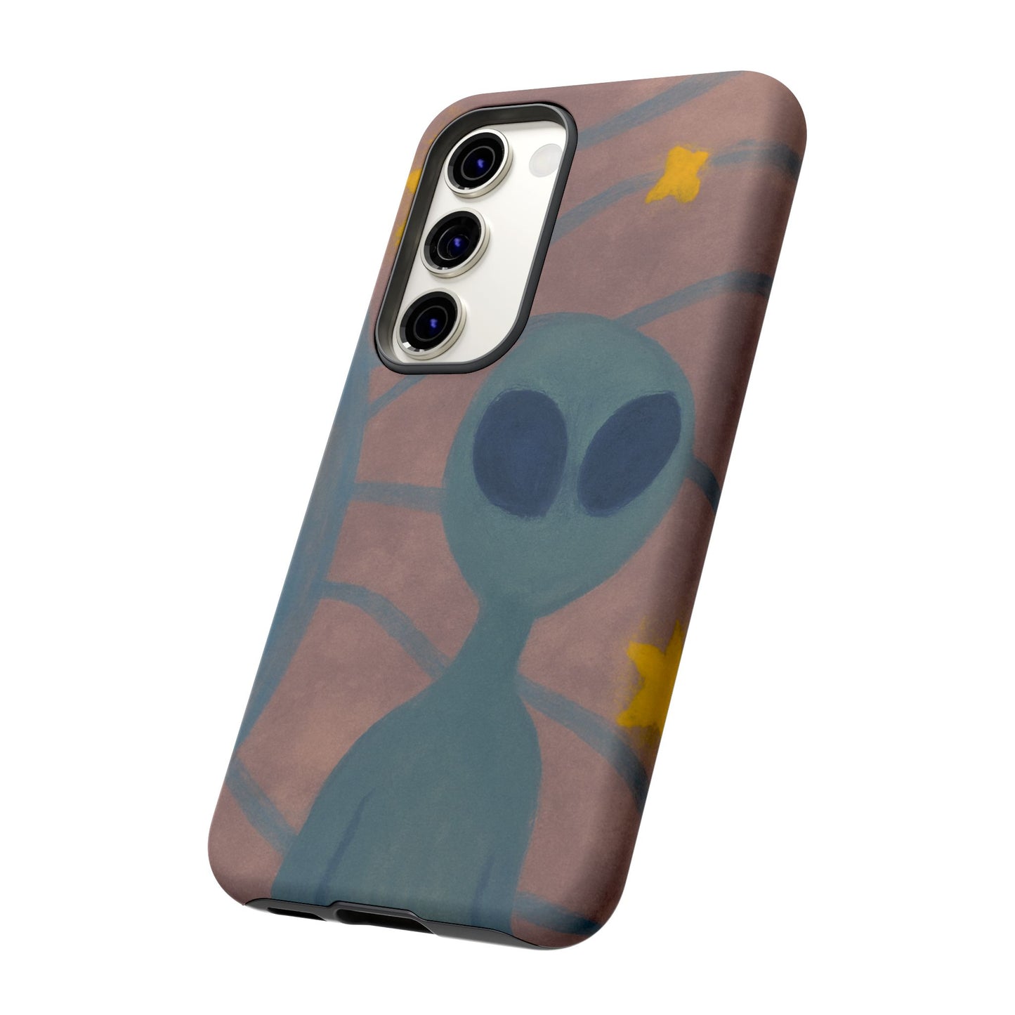 Alien-Themed Phone Case, Unique Designs for Sci-Fi Lovers, Gifts for Space Fans, Stylish Mobile Protector, Halloween Accessories, Space Art