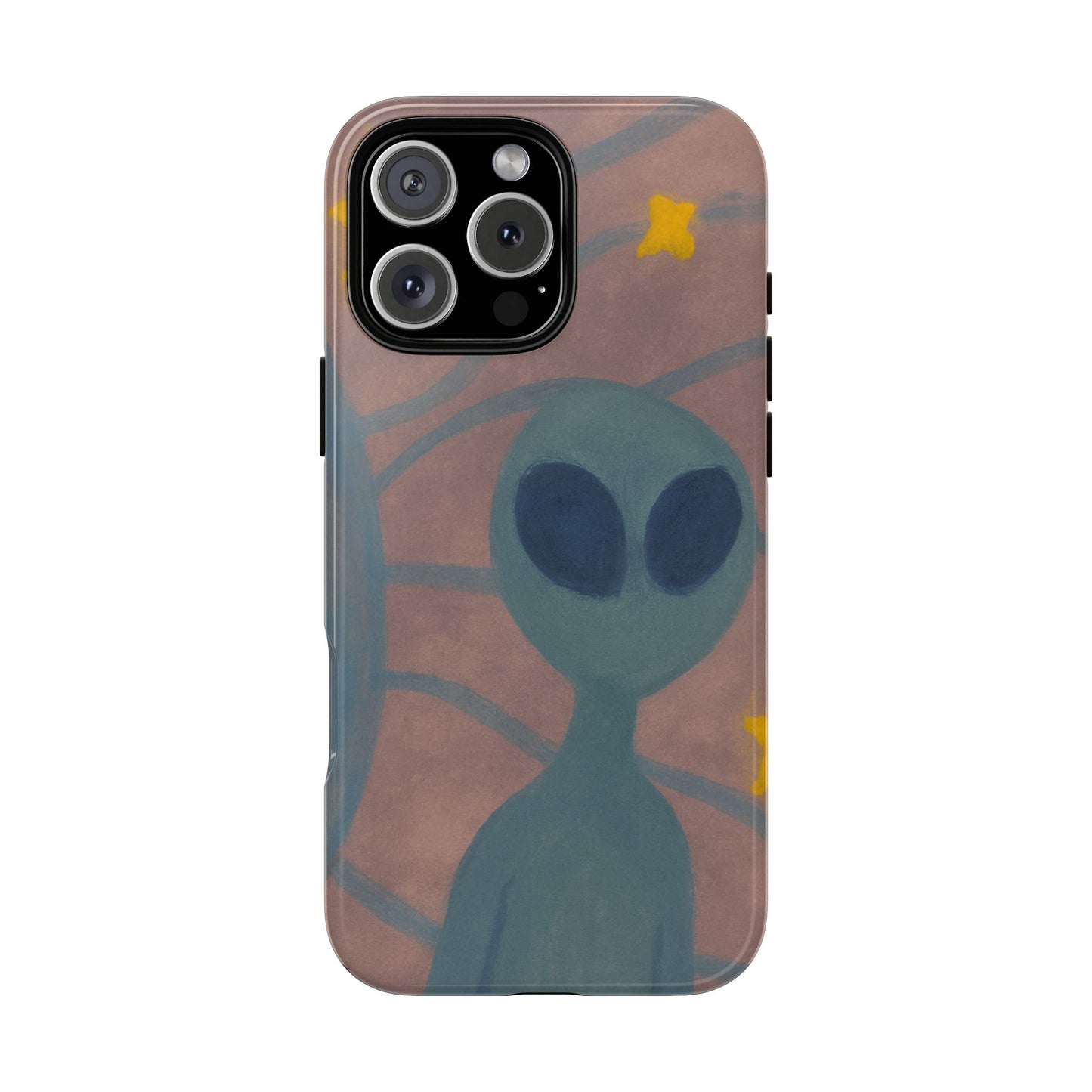 Alien-Themed Phone Case, Unique Designs for Sci-Fi Lovers, Gifts for Space Fans, Stylish Mobile Protector, Halloween Accessories, Space Art