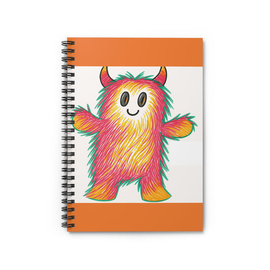 Whimsical Monster Spiral Notebook - Cute Art for Kids, School Supplies, Journaling, Gifts, Colorful Sketchbook