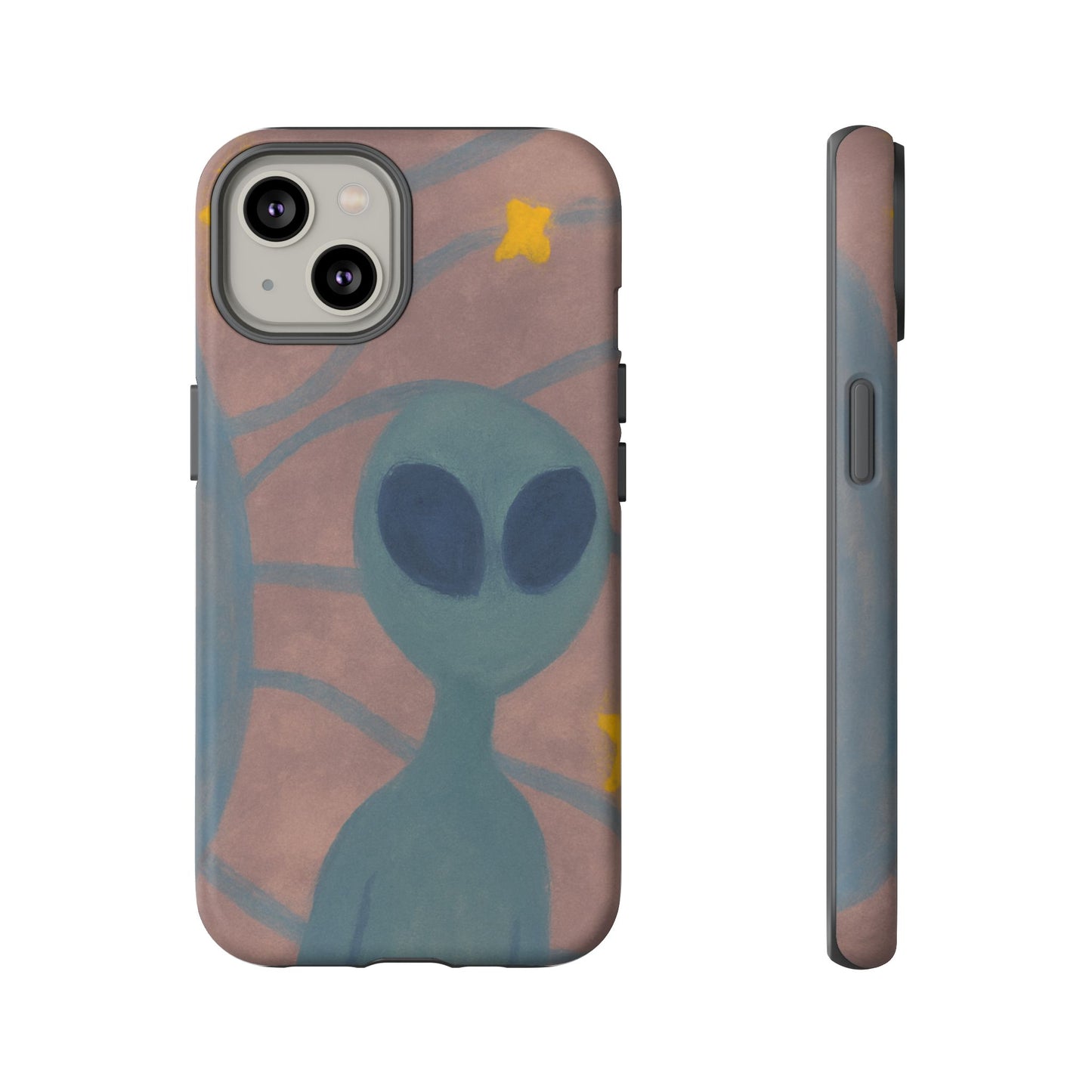 Alien-Themed Phone Case, Unique Designs for Sci-Fi Lovers, Gifts for Space Fans, Stylish Mobile Protector, Halloween Accessories, Space Art