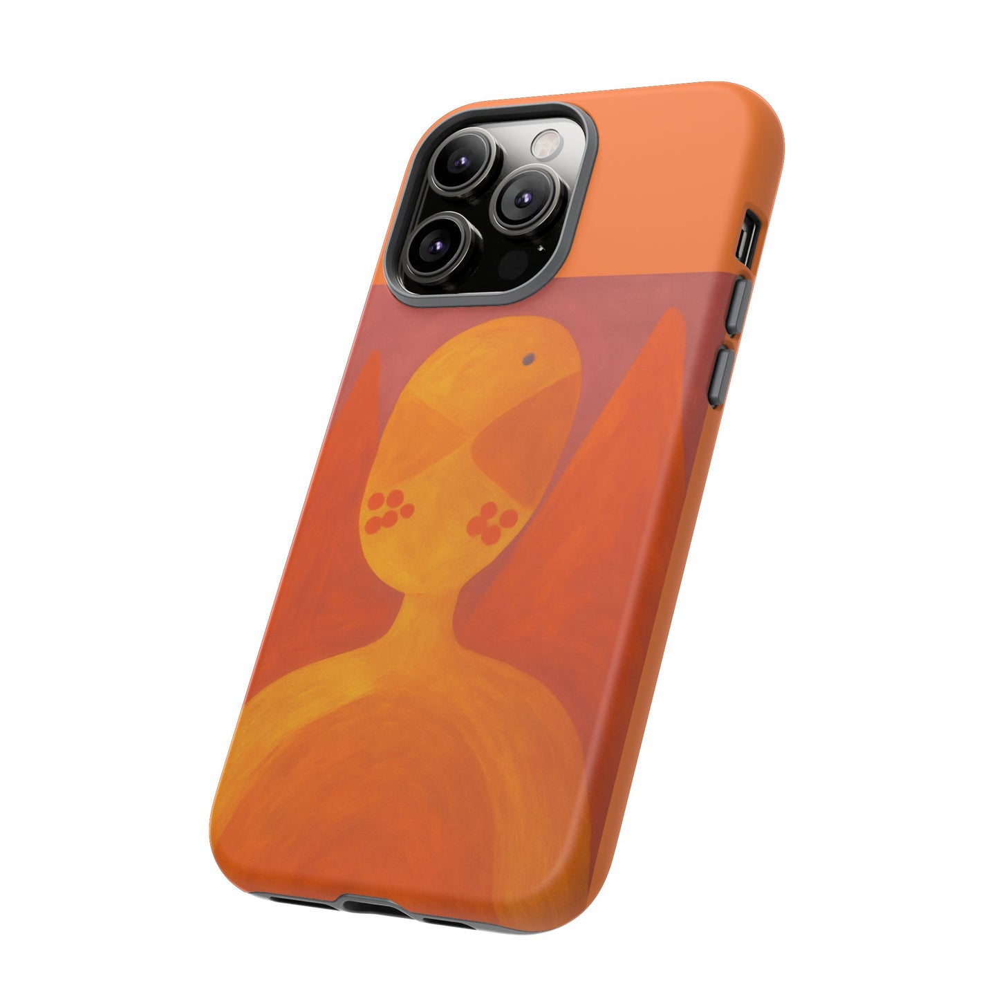 Orange Symbiote - Phone Case, Orange Abstract Design, Tough Cases for Protection, Gift for Art Lovers, Modern Decor, Unique Accessories