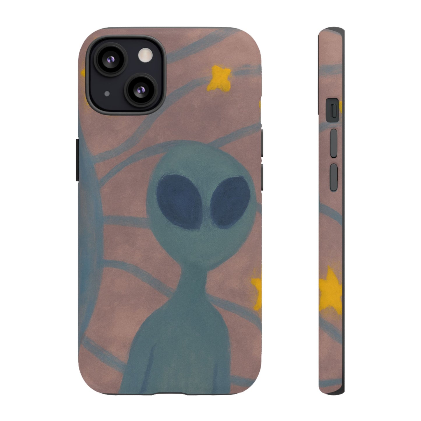 Alien-Themed Phone Case, Unique Designs for Sci-Fi Lovers, Gifts for Space Fans, Stylish Mobile Protector, Halloween Accessories, Space Art