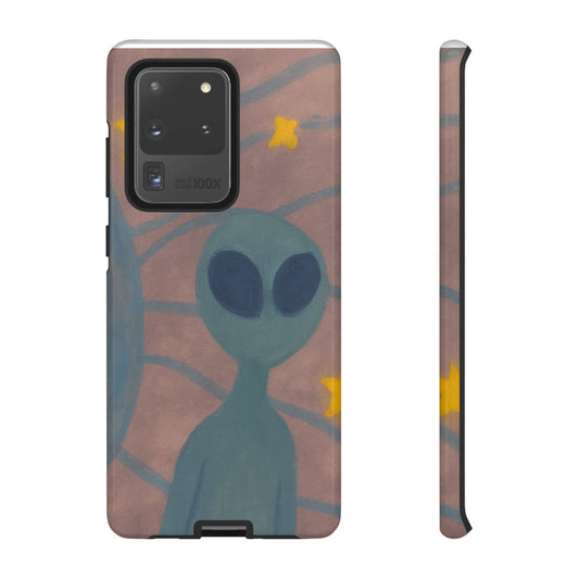 Alien-Themed Phone Case, Unique Designs for Sci-Fi Lovers, Gifts for Space Fans, Stylish Mobile Protector, Halloween Accessories, Space Art
