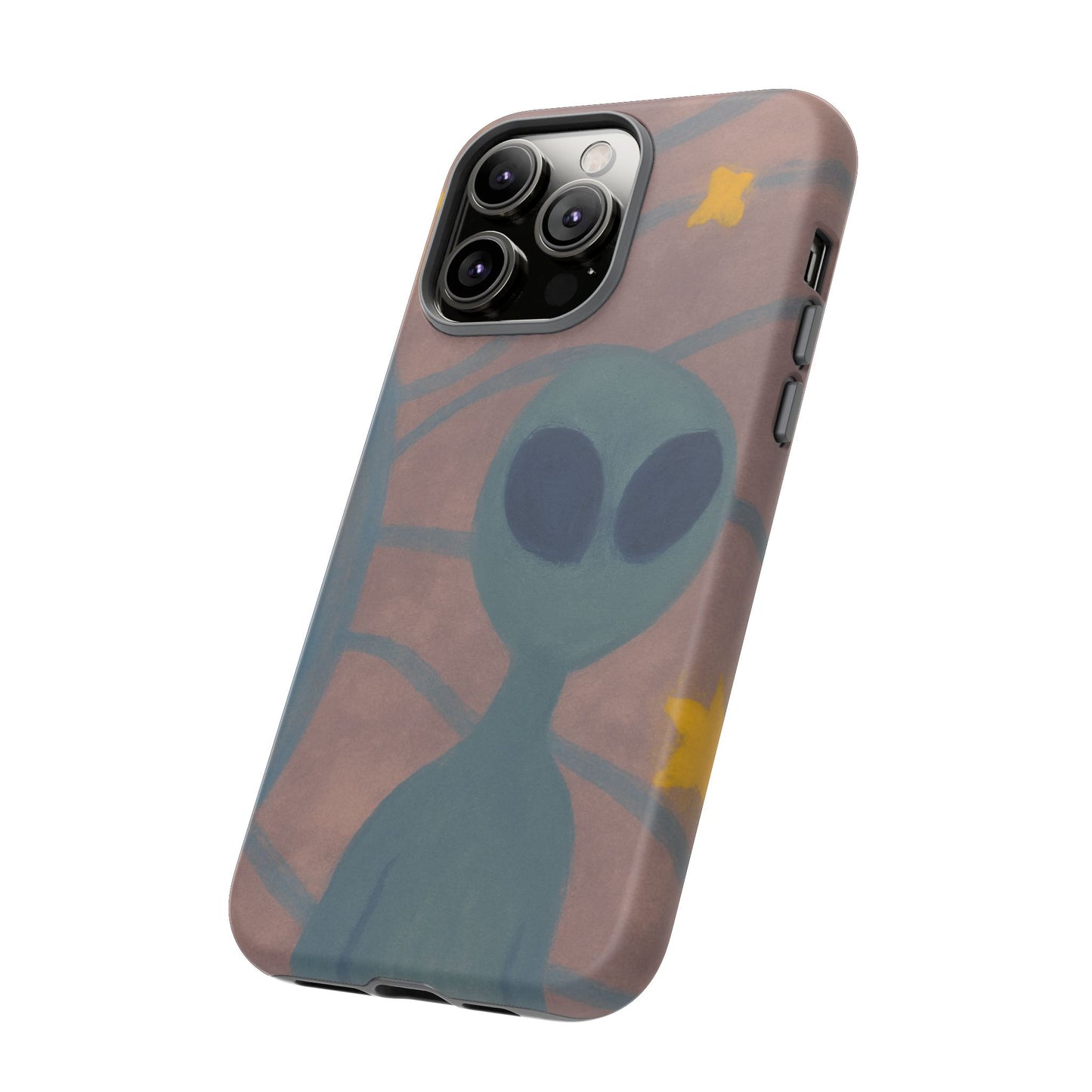 Alien-Themed Phone Case, Unique Designs for Sci-Fi Lovers, Gifts for Space Fans, Stylish Mobile Protector, Halloween Accessories, Space Art