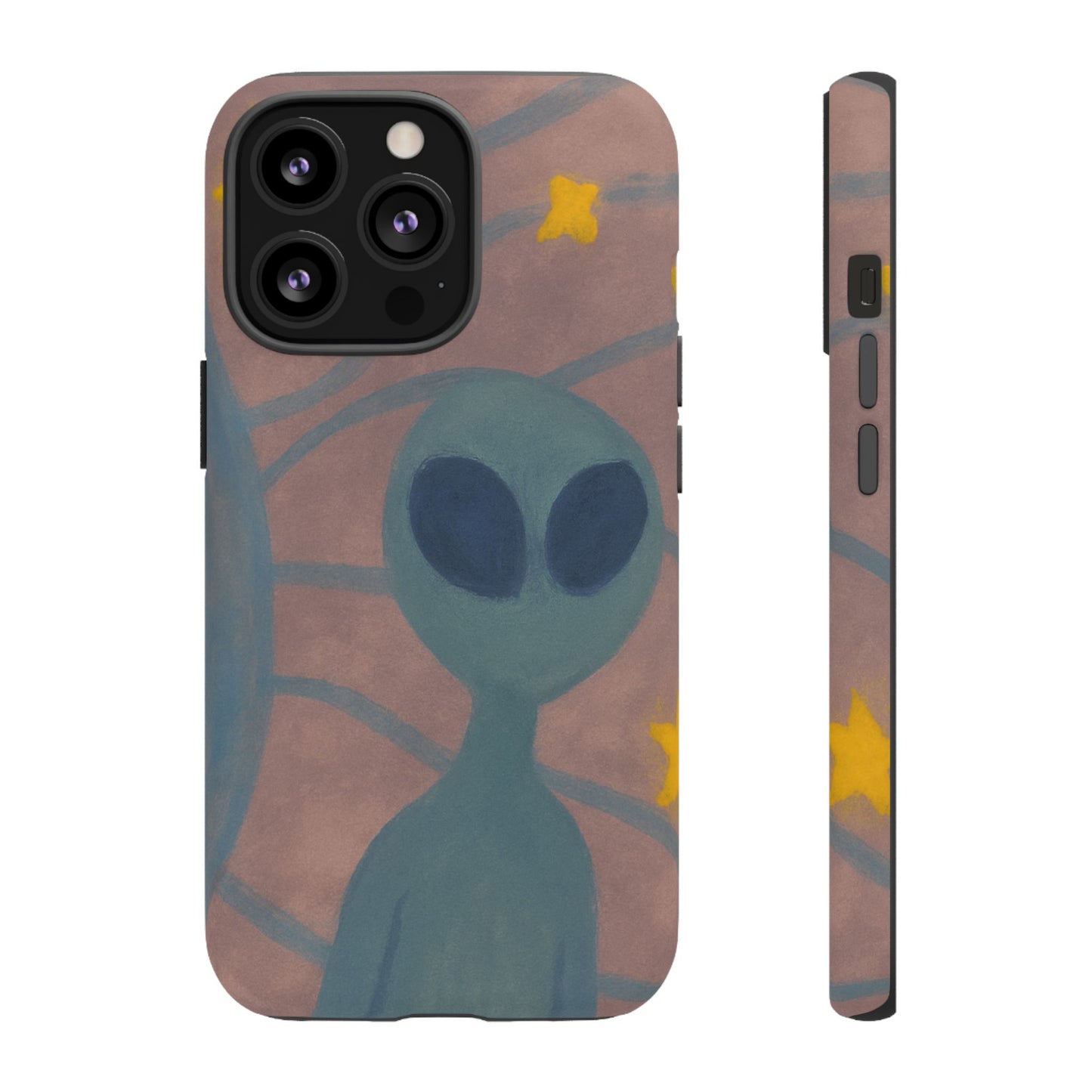 Alien-Themed Phone Case, Unique Designs for Sci-Fi Lovers, Gifts for Space Fans, Stylish Mobile Protector, Halloween Accessories, Space Art