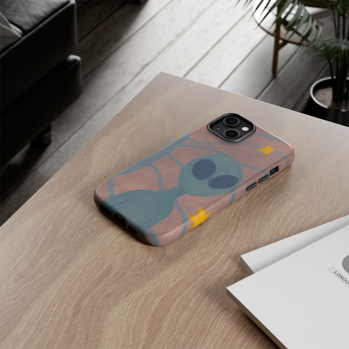Alien-Themed Phone Case, Unique Designs for Sci-Fi Lovers, Gifts for Space Fans, Stylish Mobile Protector, Halloween Accessories, Space Art